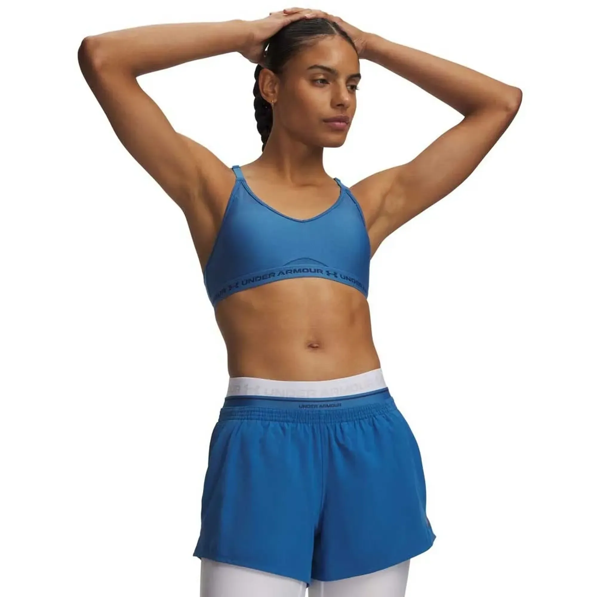 Under Armour  Crossback Low Women's Sports Bra Aegean Blue / Blackout Navy L