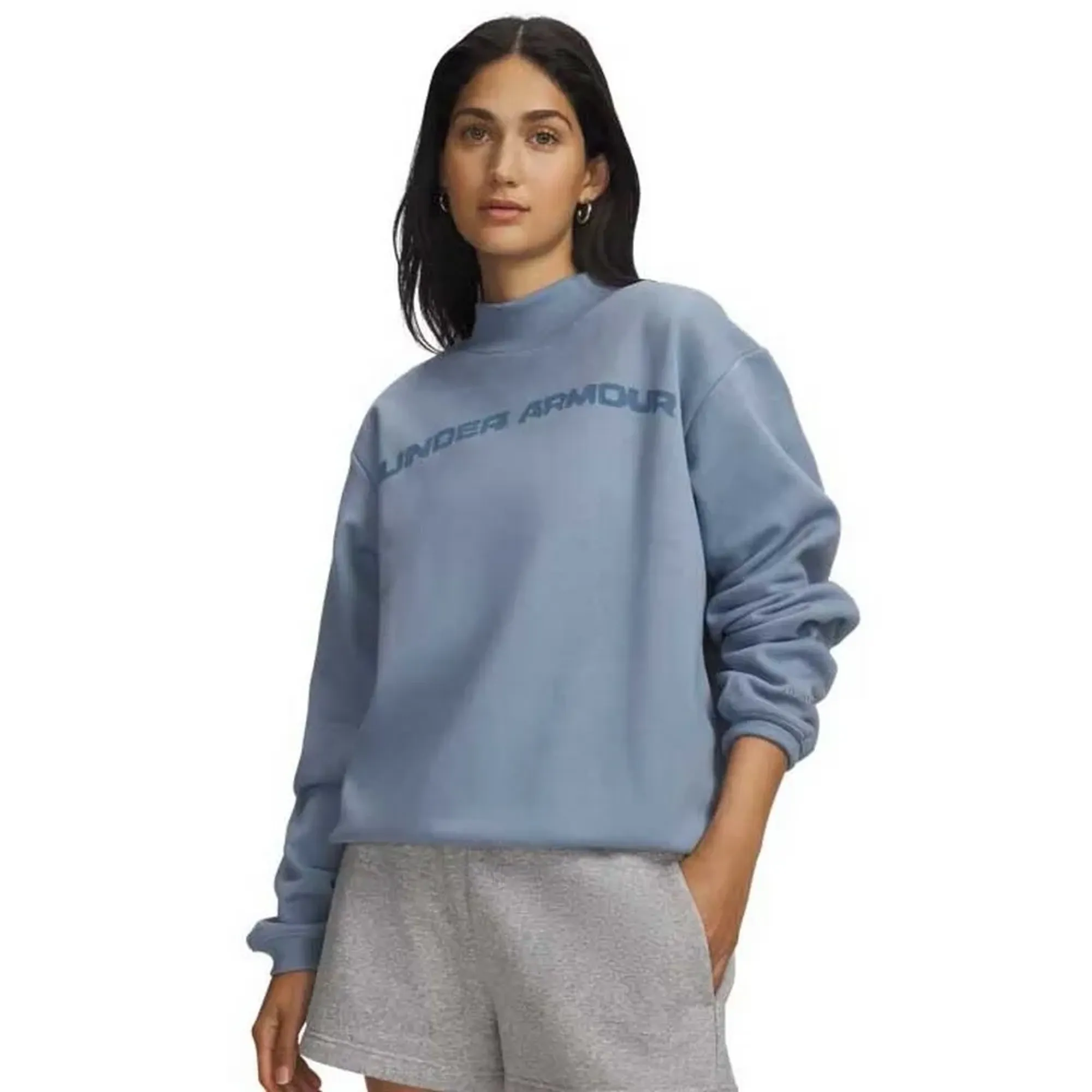 Under Armour Icon Fleece Mock Neck Sweatshirt