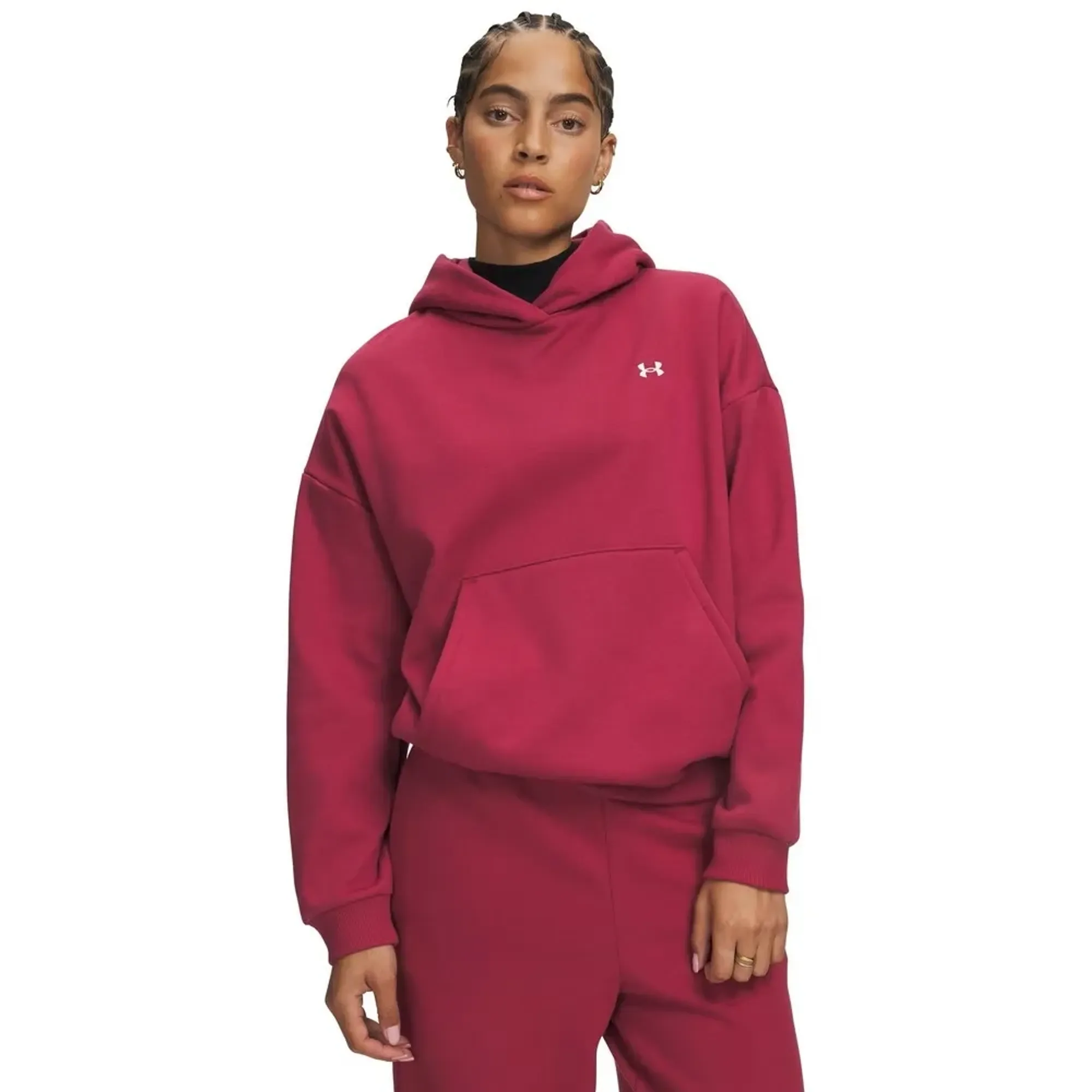 Under Armour  Icon Fleece Women's Hoodie Claret / White M
