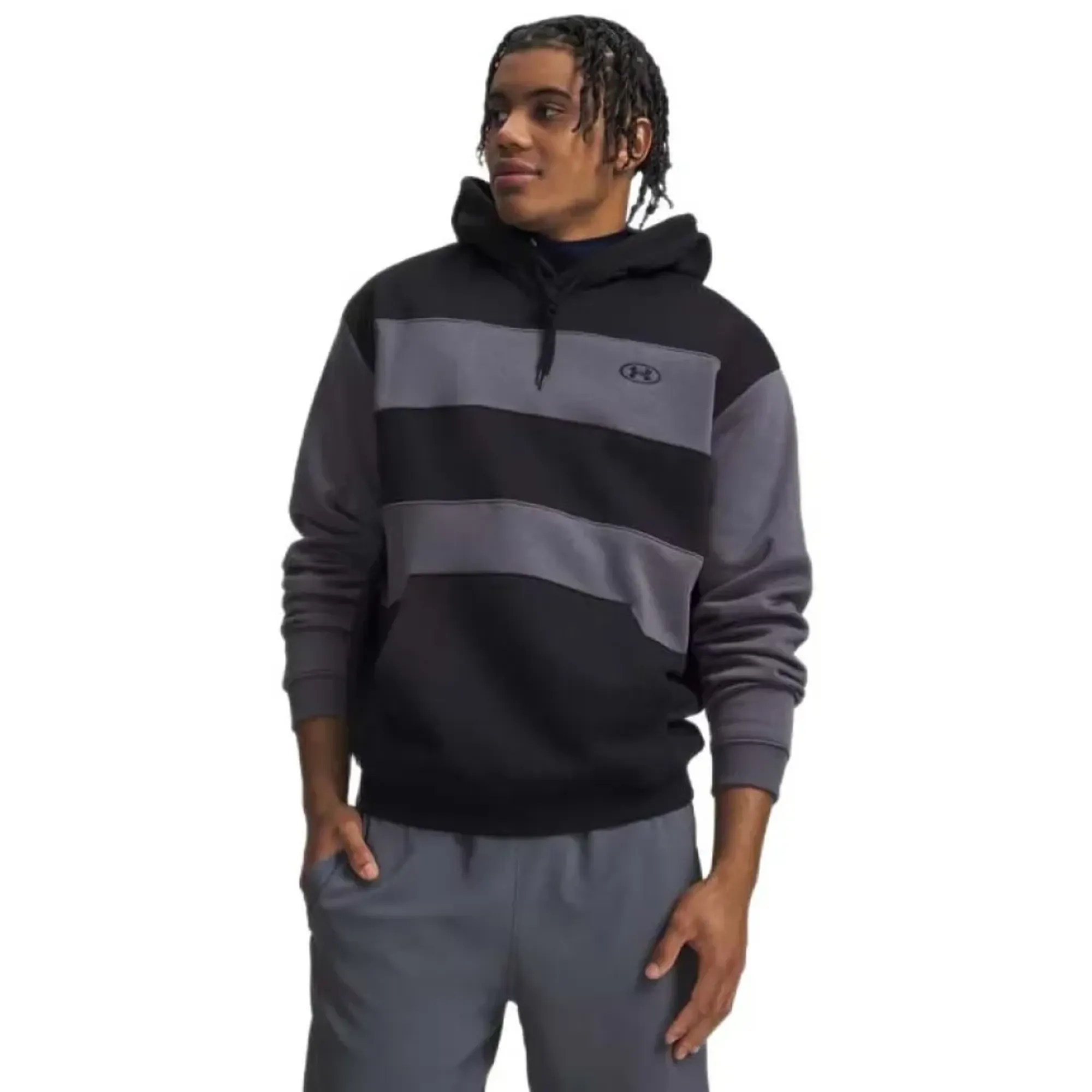 Under Armour Rival Fleece Striped Hoodie