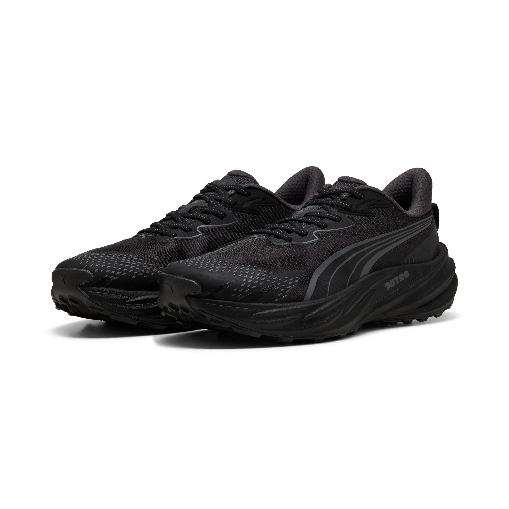 PUMA Velocity NITRO Trail Running Shoes Men in Black | Size 10.5