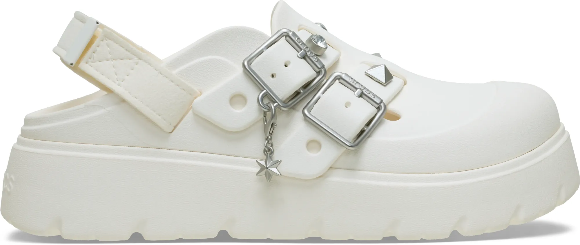 Crocs | Women | Loaferette Star Studded | Clogs | Chalk | 8