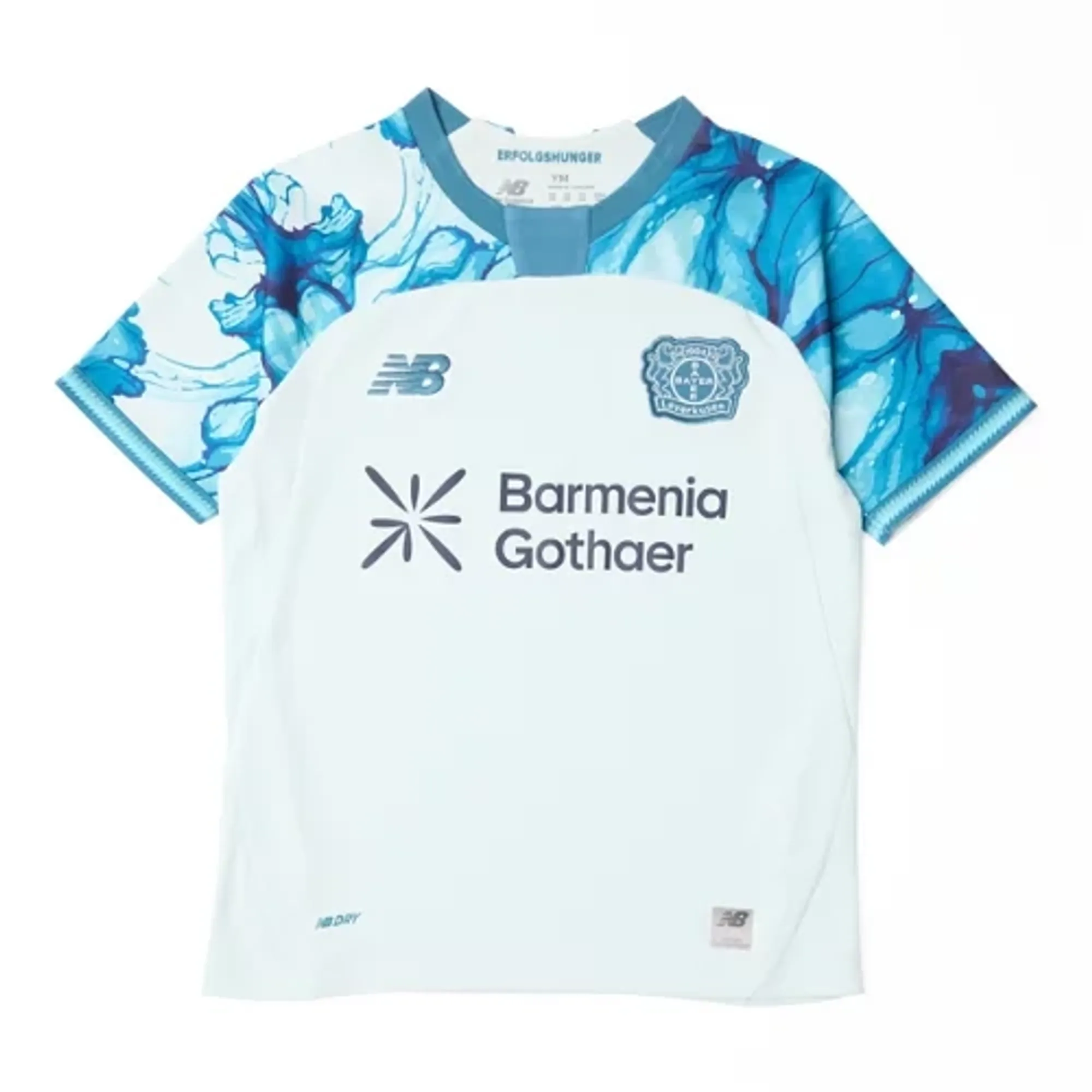 New Balance Kids Bayer 04 26/27 Away Youth Short Sleeve Jersey Polyester