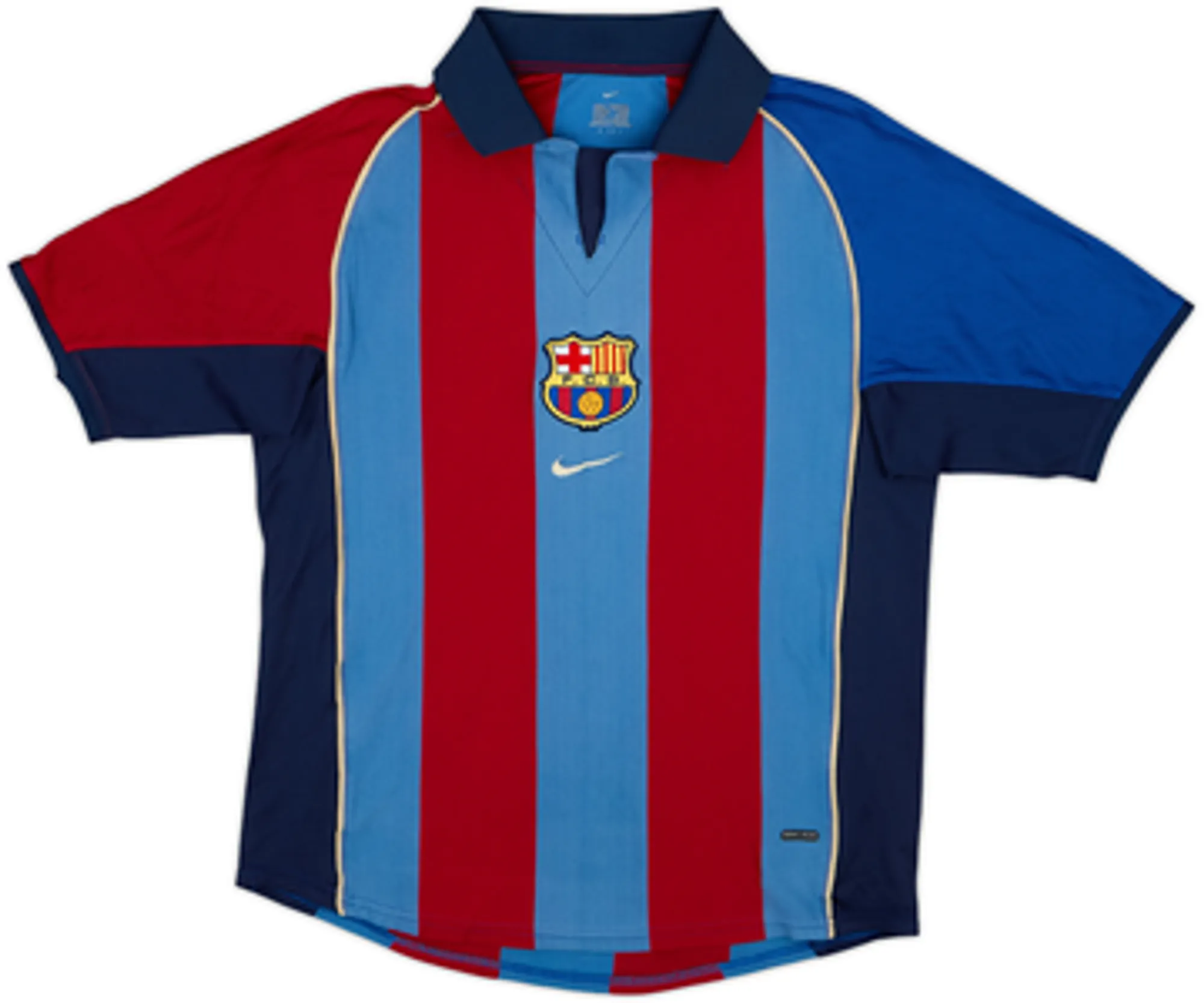 2001-02 Barcelona Home Shirt Rivaldo #10 - 5/10 - (S)