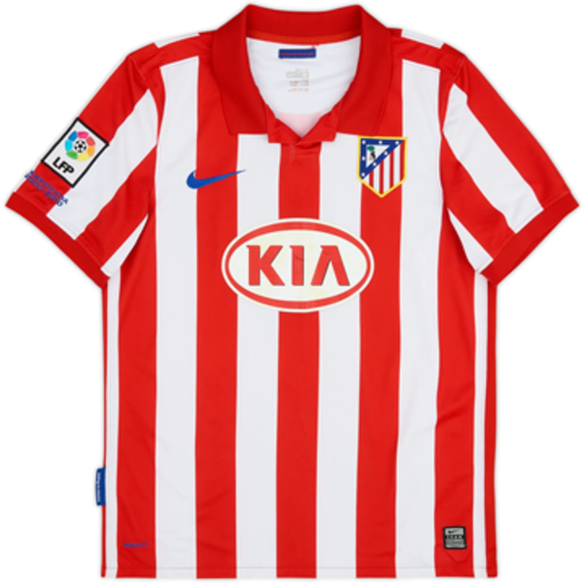 2009-10 Atletico Madrid Home Shirt Kun Aguero #10 - 6/10 - (S)