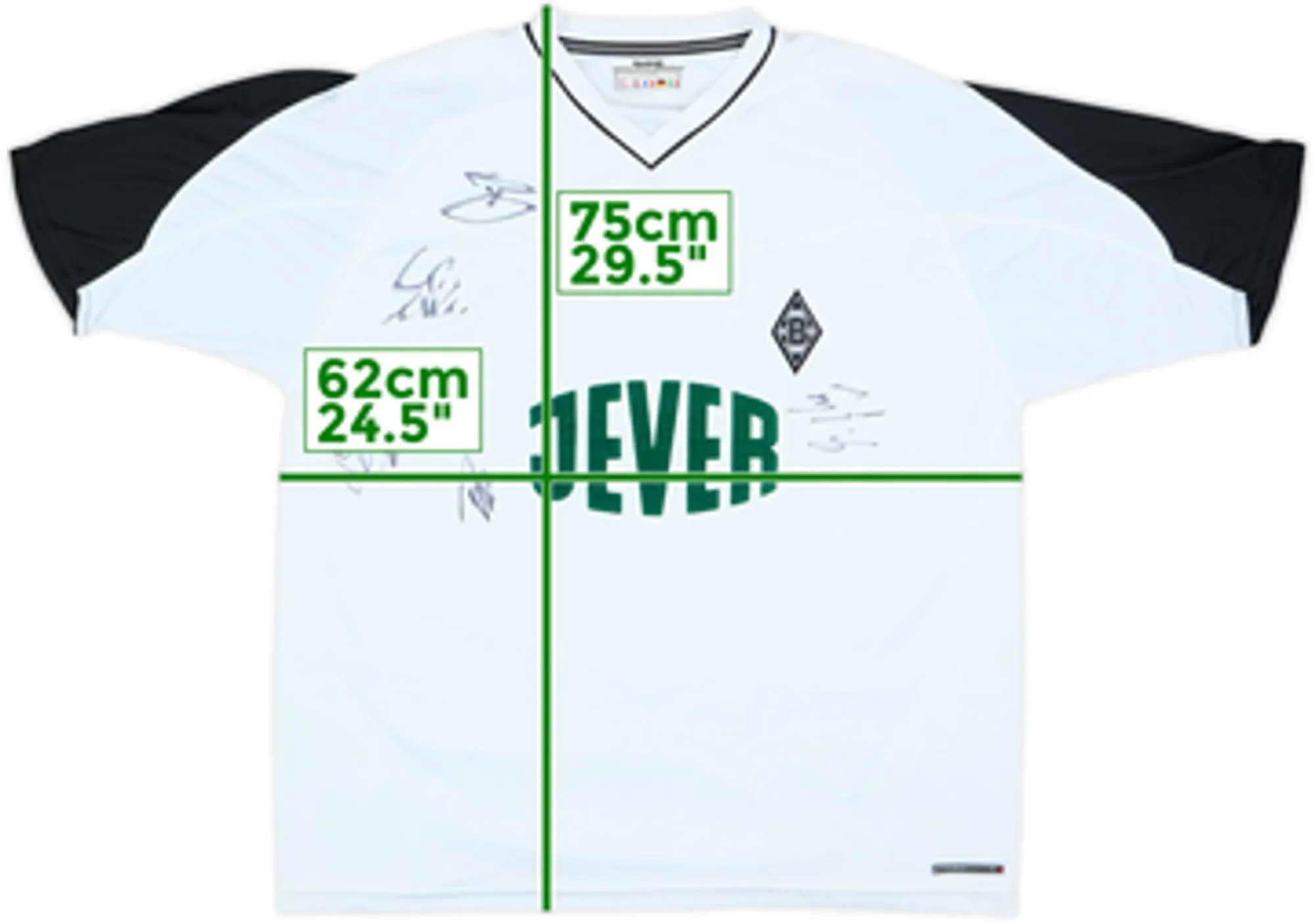 2002-03 Borussia Monchengladbach Squad Signed Home Shirt - 7/10 - (XL)