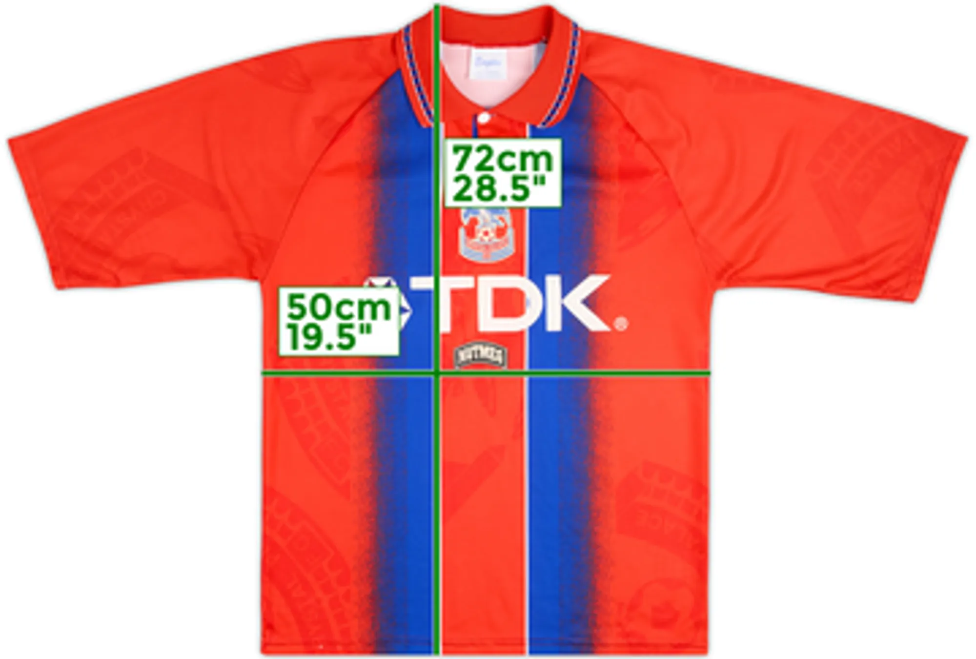 1995-96 Crystal Palace Home Shirt - 8/10 - (M)