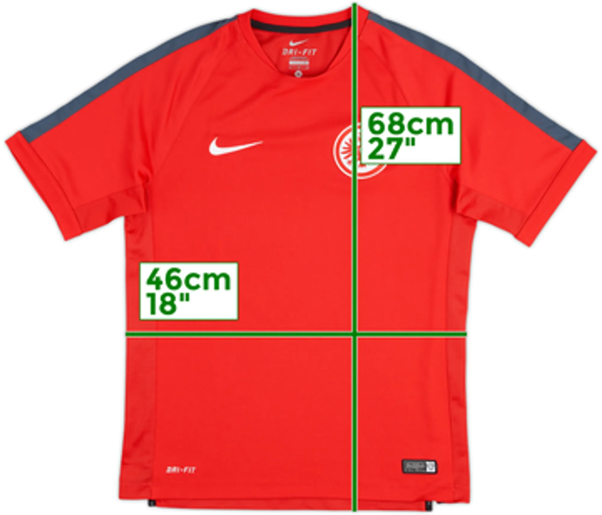 2014-15 Eintracht Frankfurt Nike Training Shirt - 9/10 - (M)