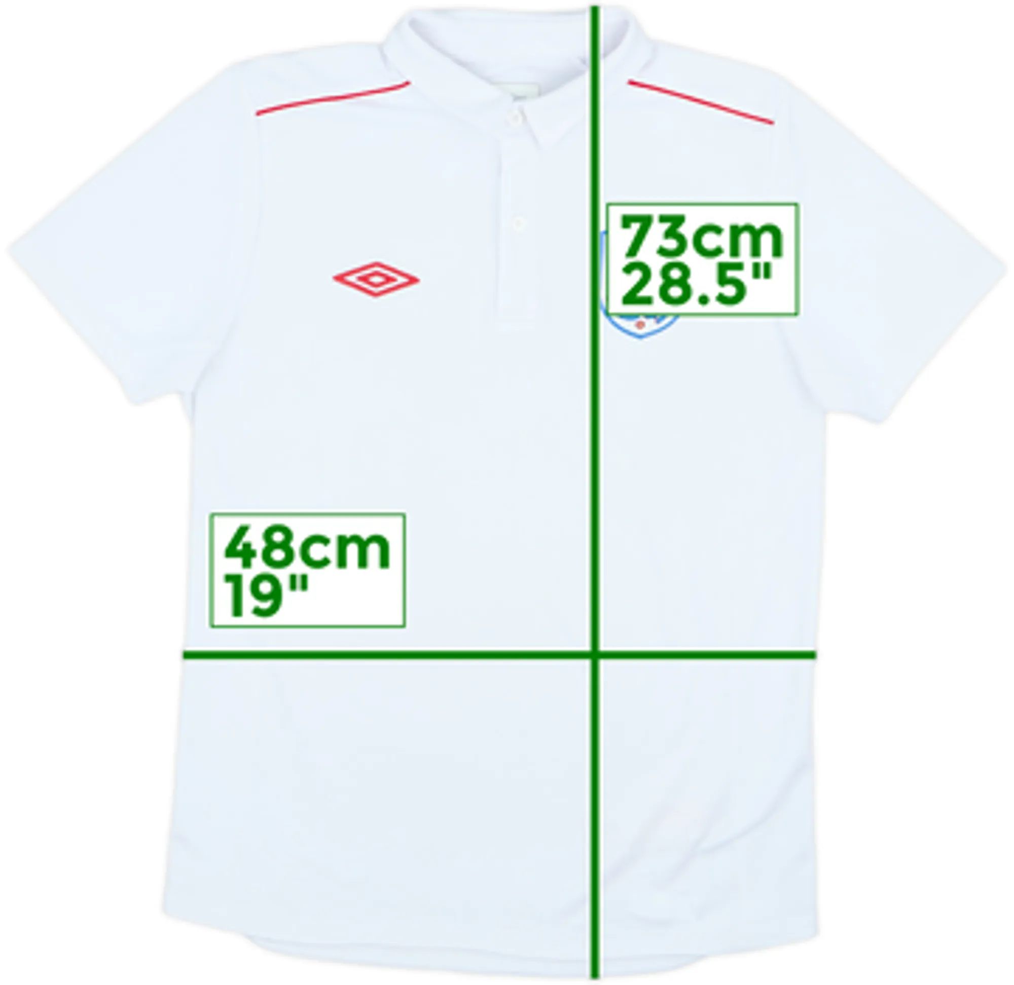 2010-11 England Umbro Training Polo Shirt - 7/10 - (M)
