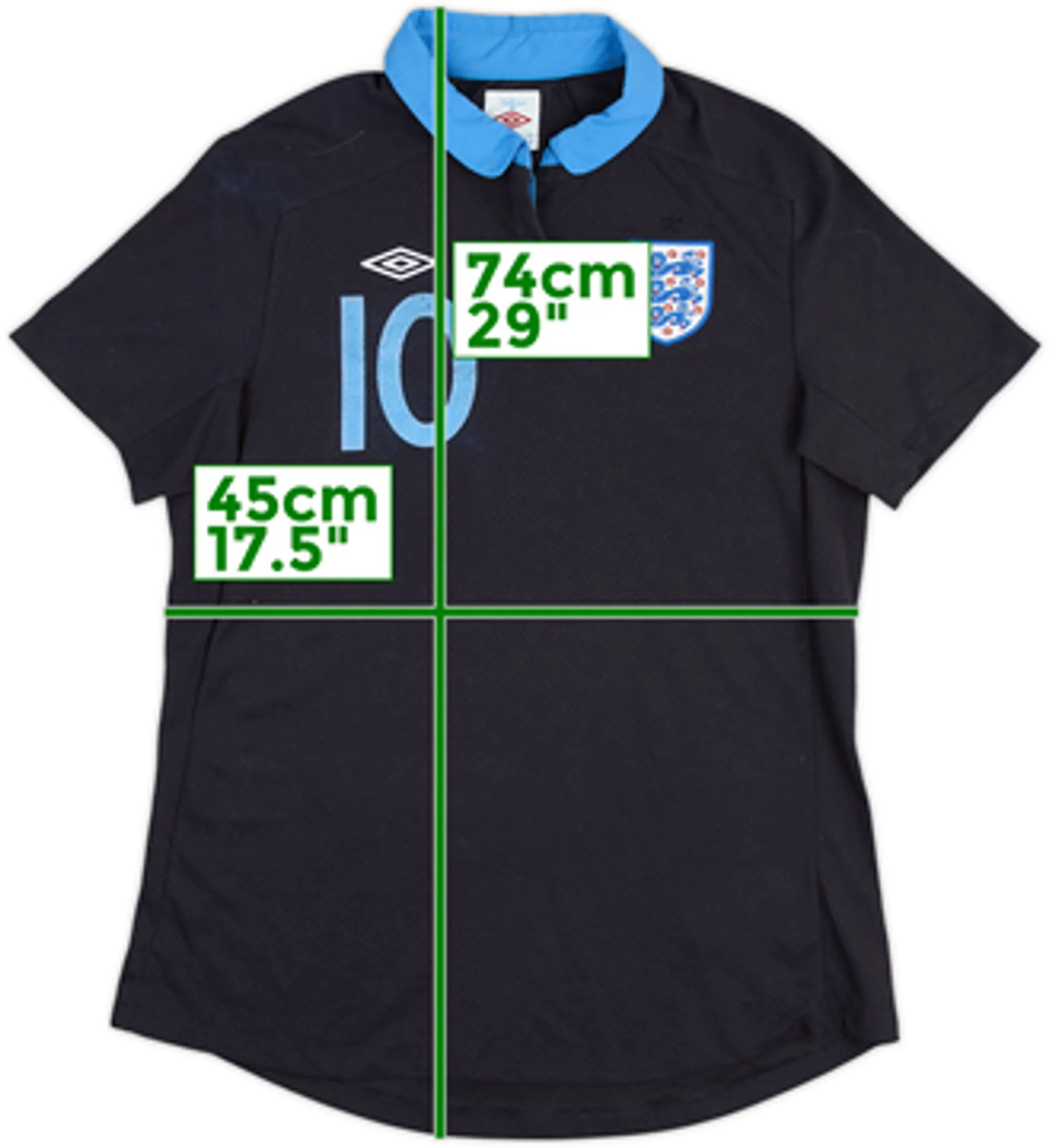 2011-12 England Away Shirt #10 - 5/10 - (Women's M)