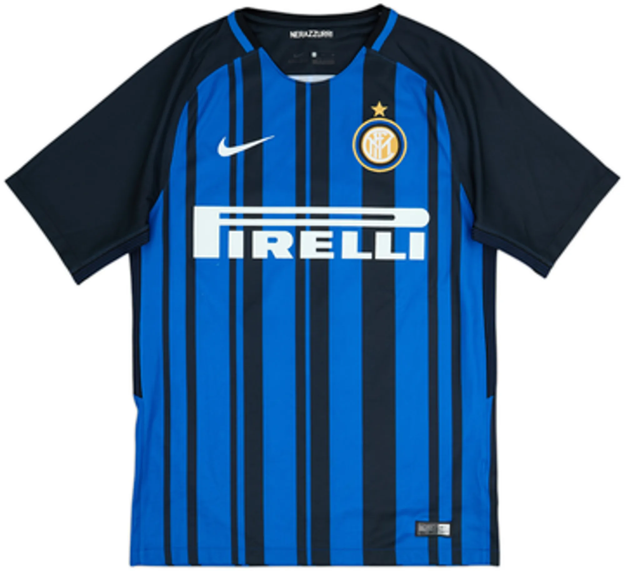 2017-18 Inter Milan Home Shirt Skriniar #37 - 6/10 - (S)