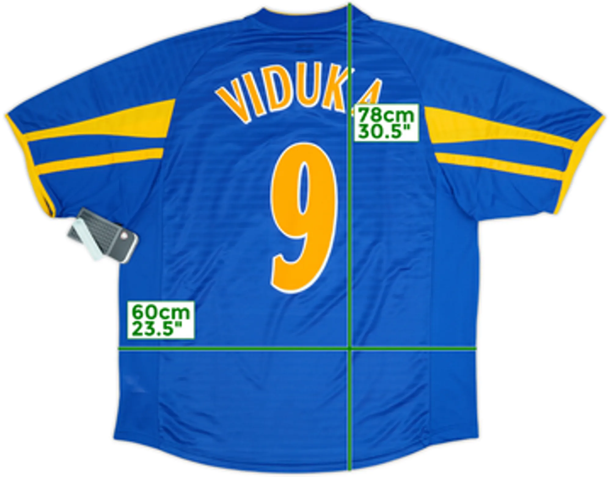 2001-03 Leeds United Away Shirt Viduka #9 (L)