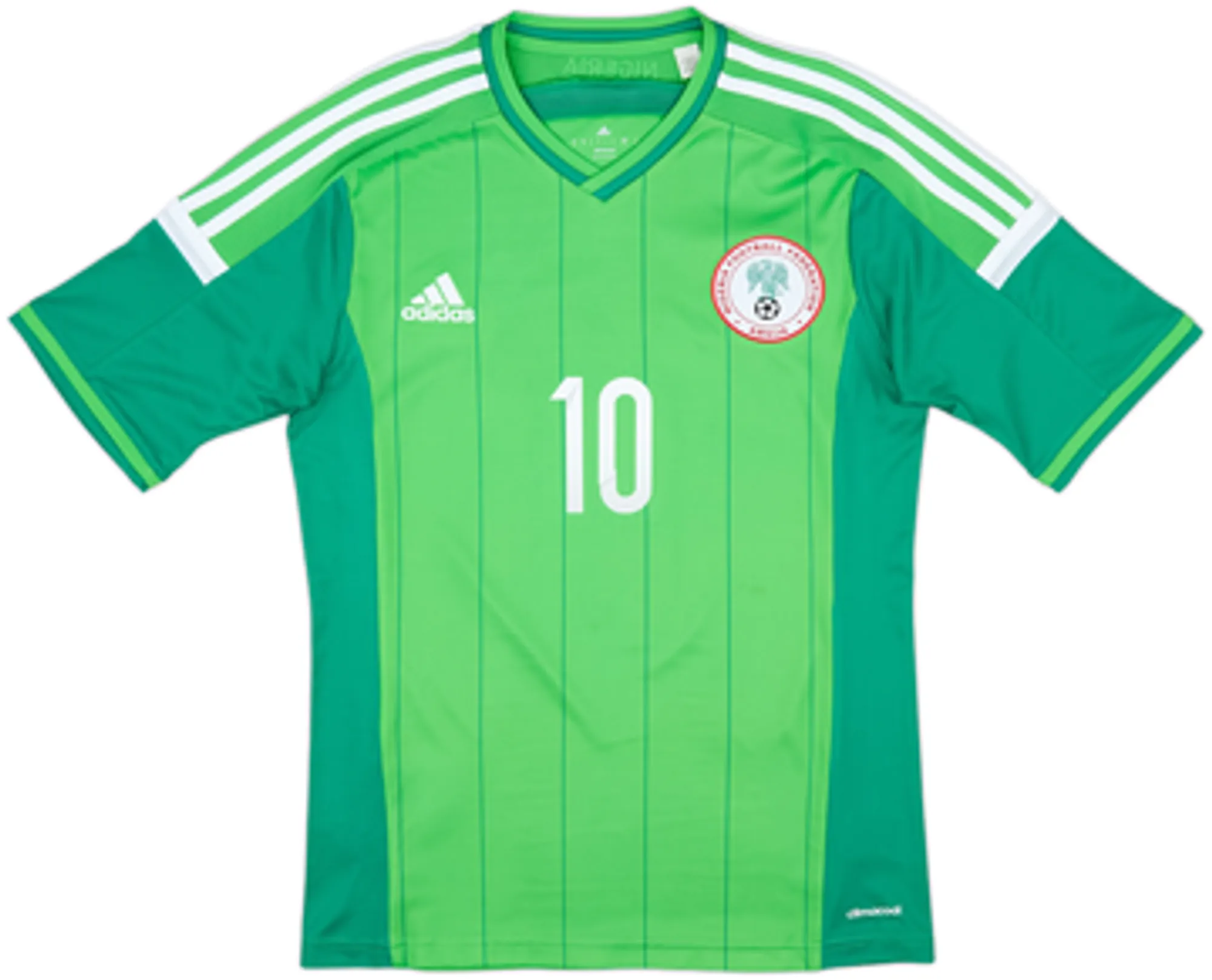 2014-15 Nigeria Home Shirt Mikel #10 - 8/10 - (S)