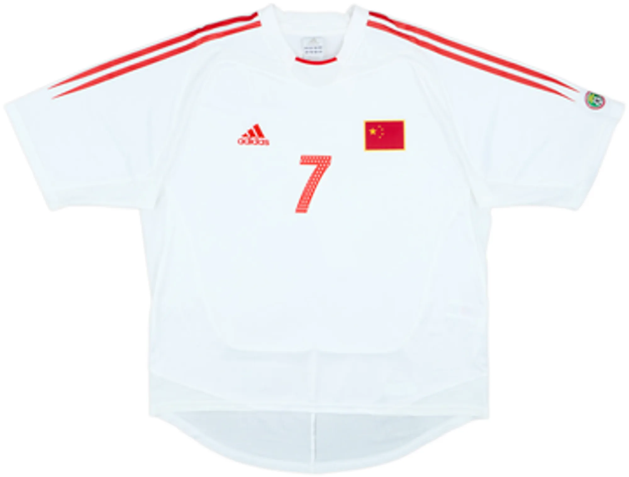 2004-06 China Away Shirt J H Sun #7EL