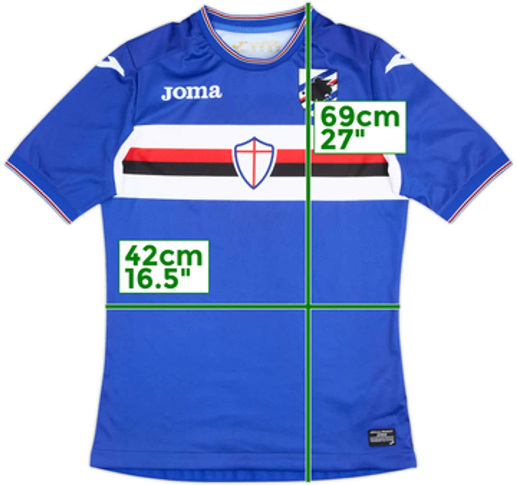 2017-18 Sampdoria Home Shirt - 7/10 - (L.Boys)