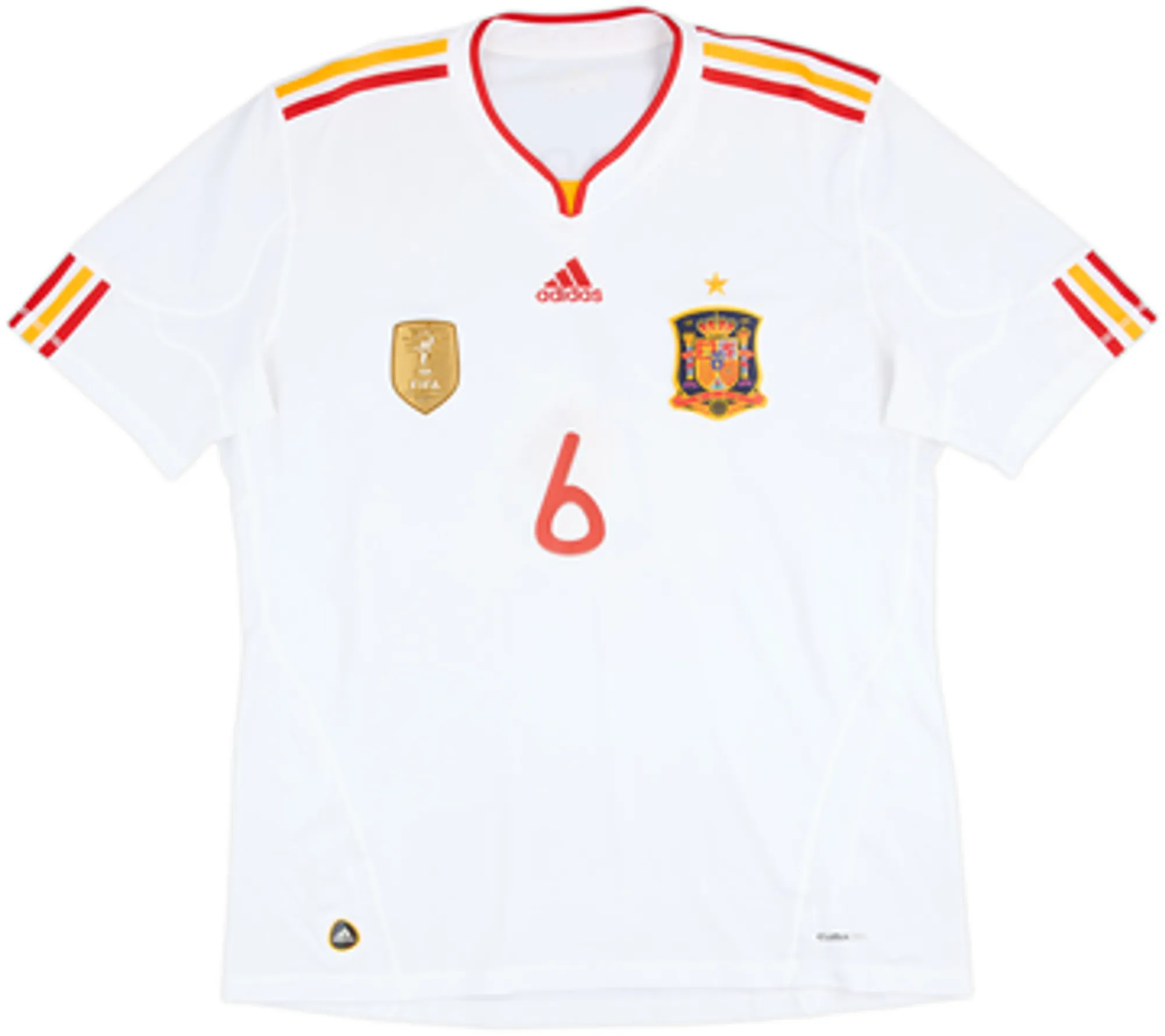 2011 Spain Away Shirt Iniesta #6 - 5/10 - (XL)
