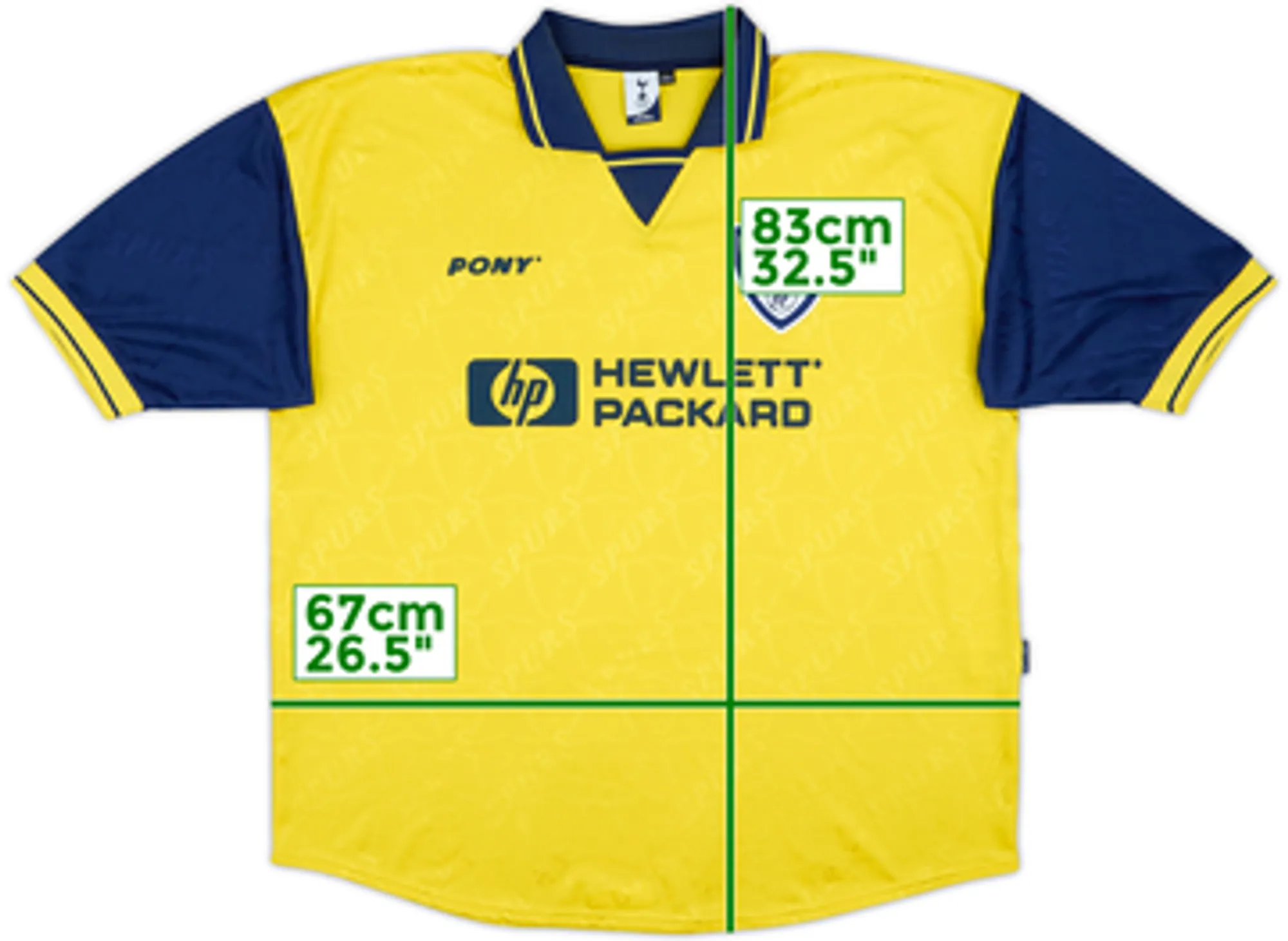 2010 Tottenham Pony "1995-97 Away" Reissue Shirt - 10/10 - (XXL)