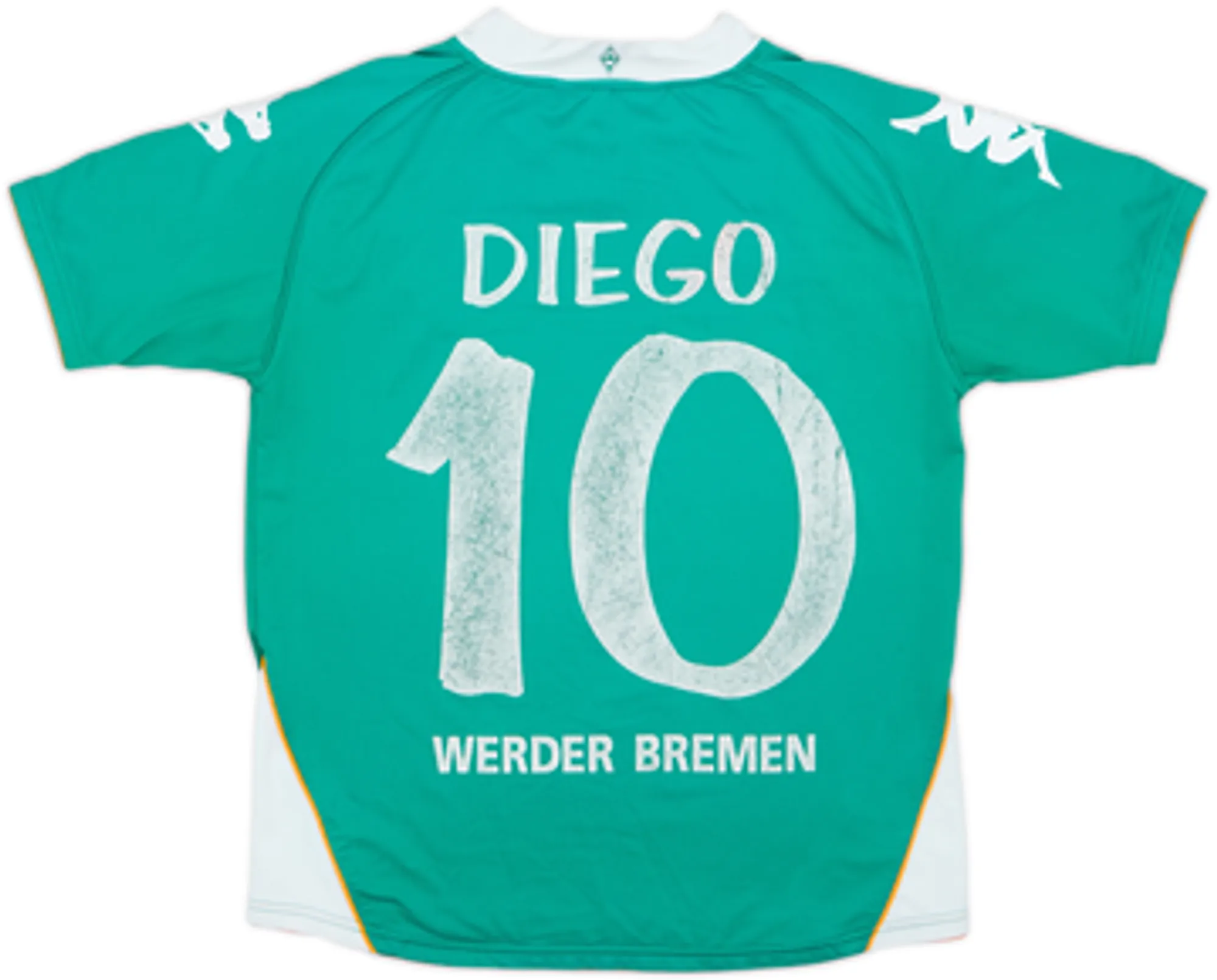 2008-09 Werder Bremen Squad Signed Away Shirt Diego #10 - 5/10 - (YXXL)