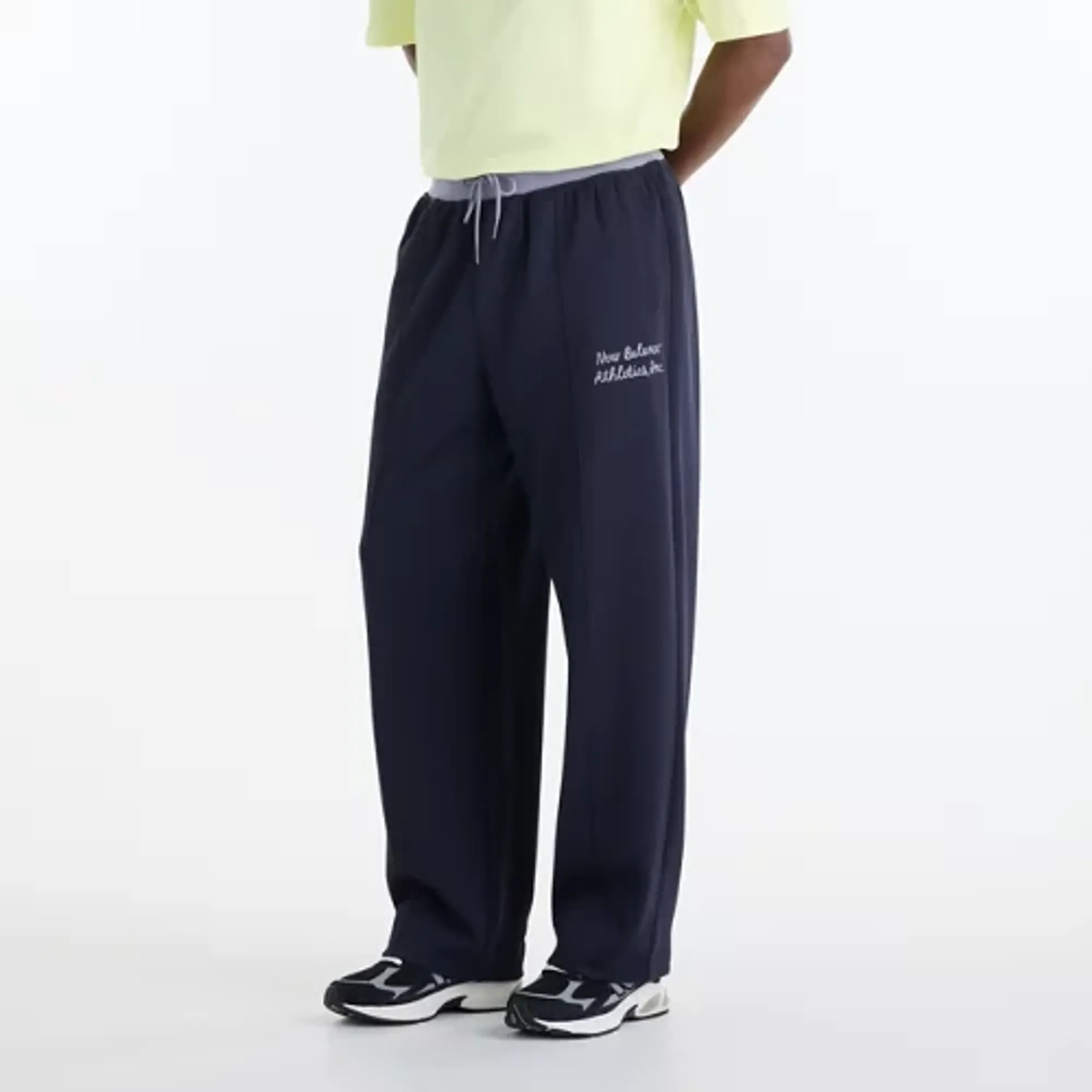 New Balance Men's Sport Legacy Pique Pant in Blue Poly Knit