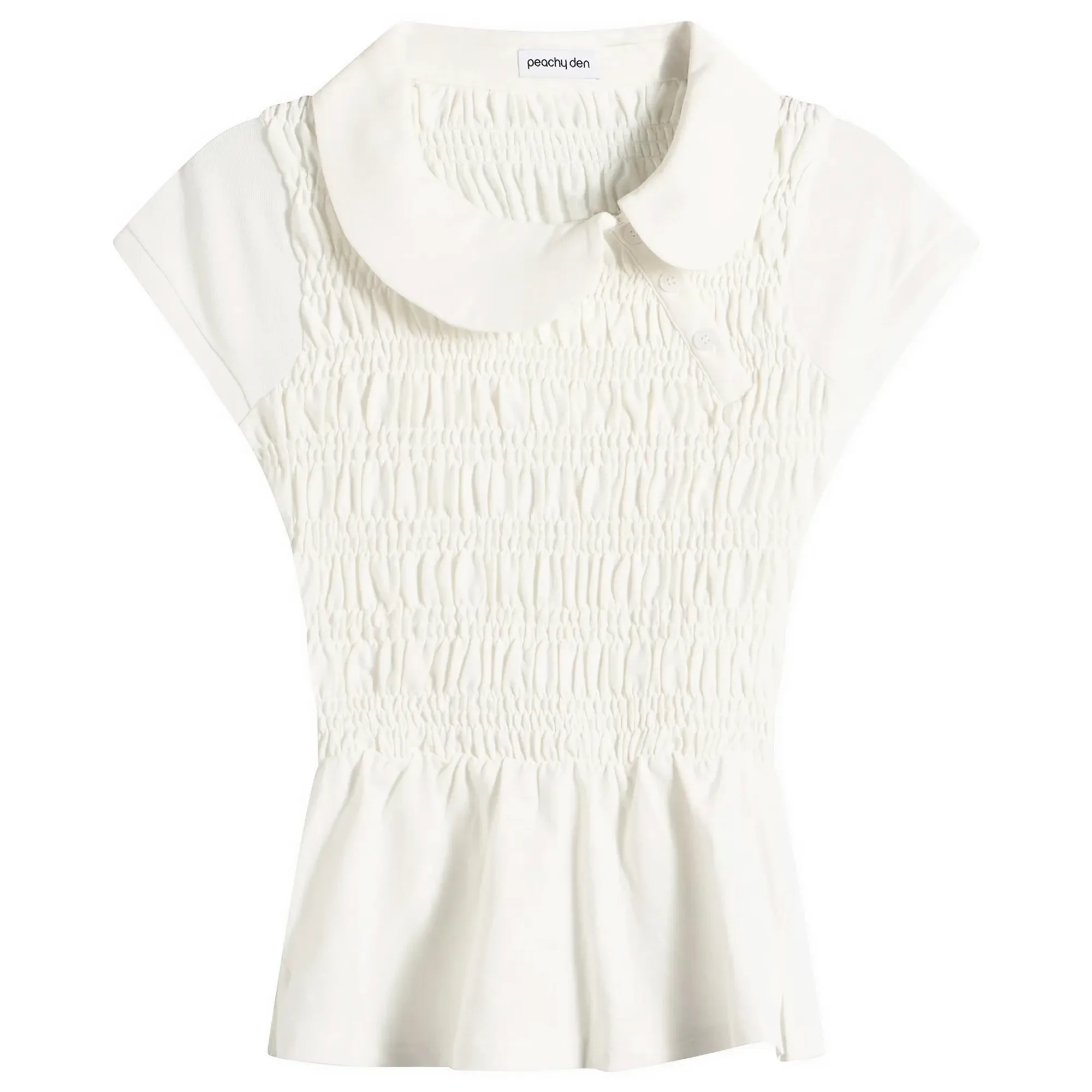 Peachy Den Women's Ferdinand Polo Top Porcelain