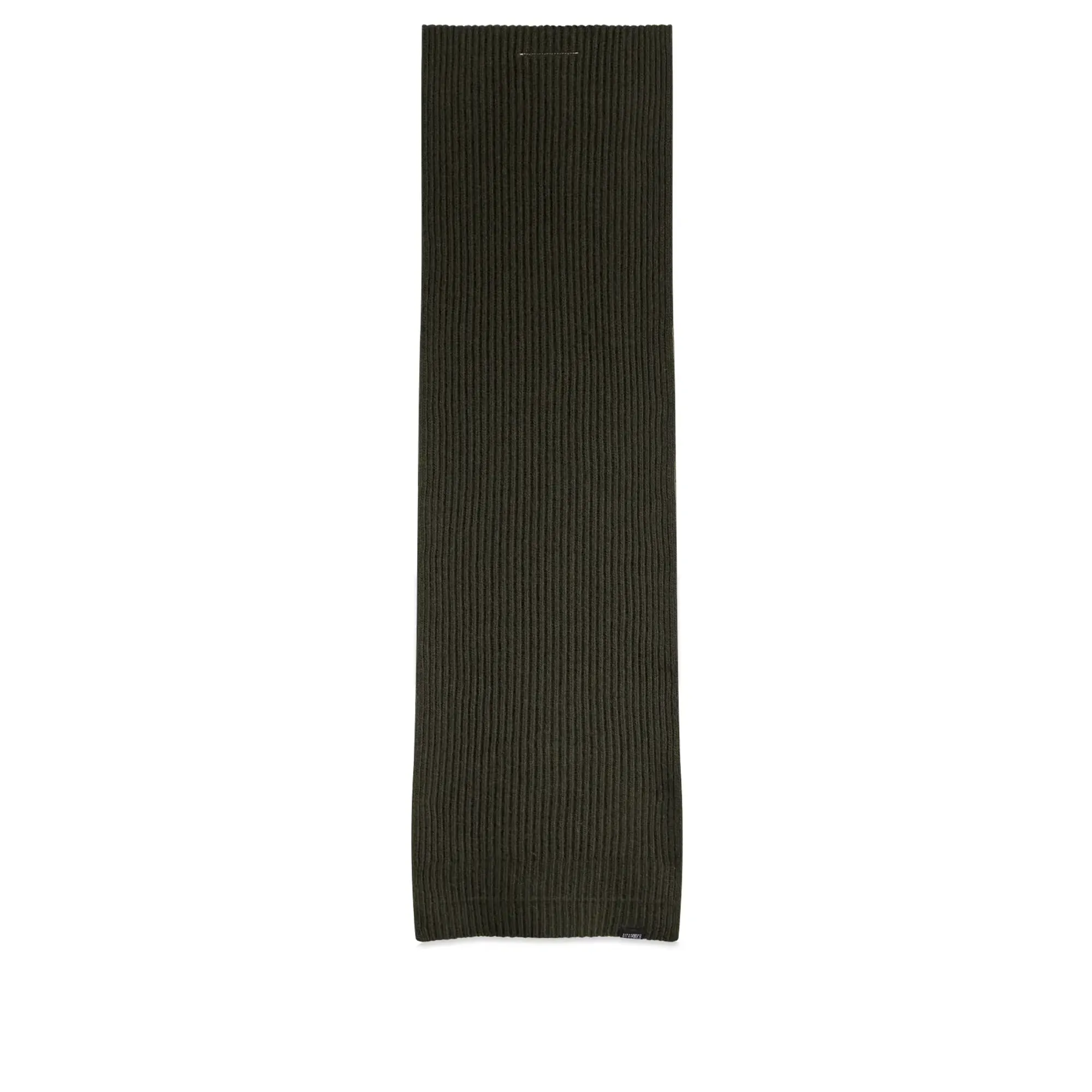 MM6 Maison Margiela Women's Rib Knit Scarf Khaki