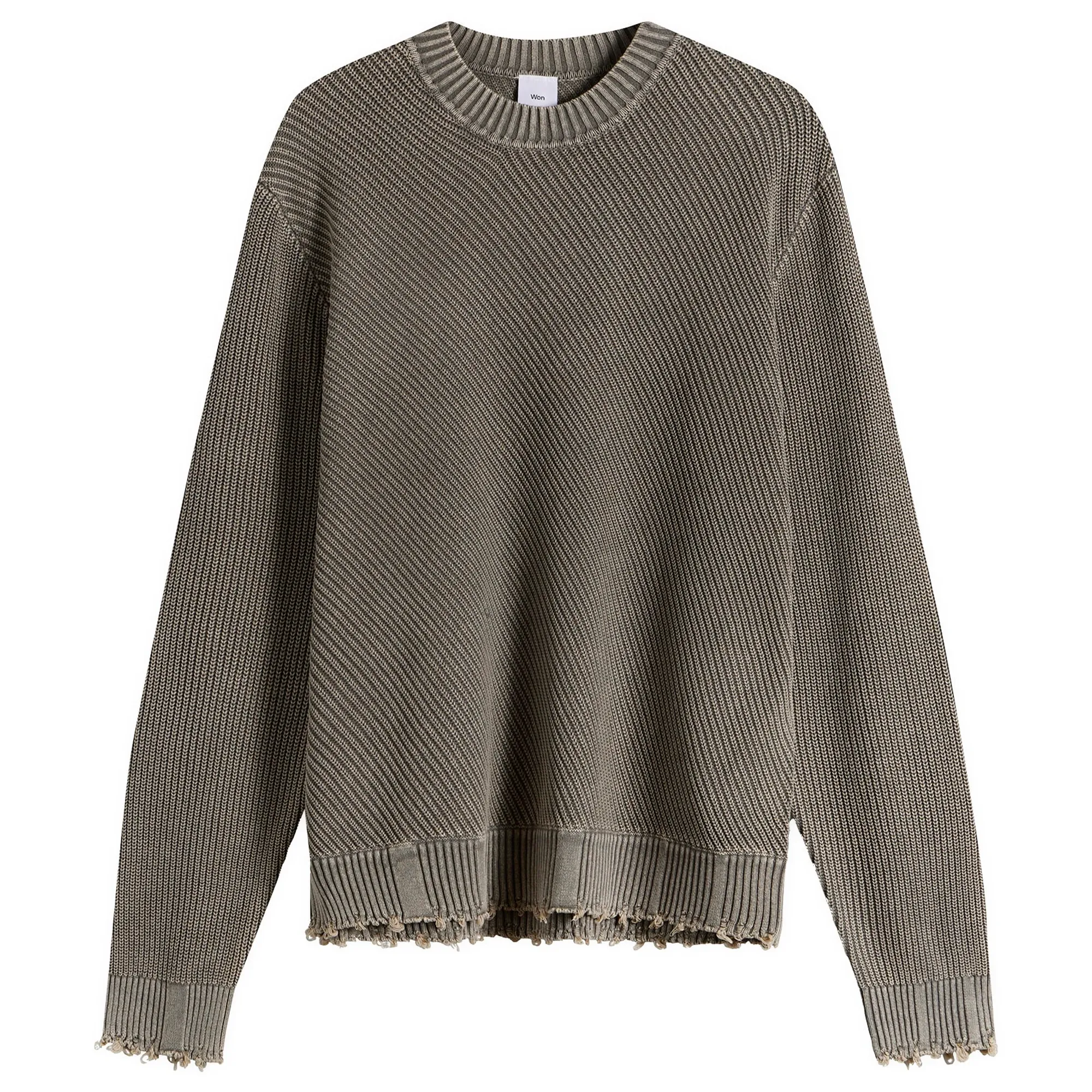 Won Hundred Men's Bently Diagonal Knit Sweater Rock Ridge