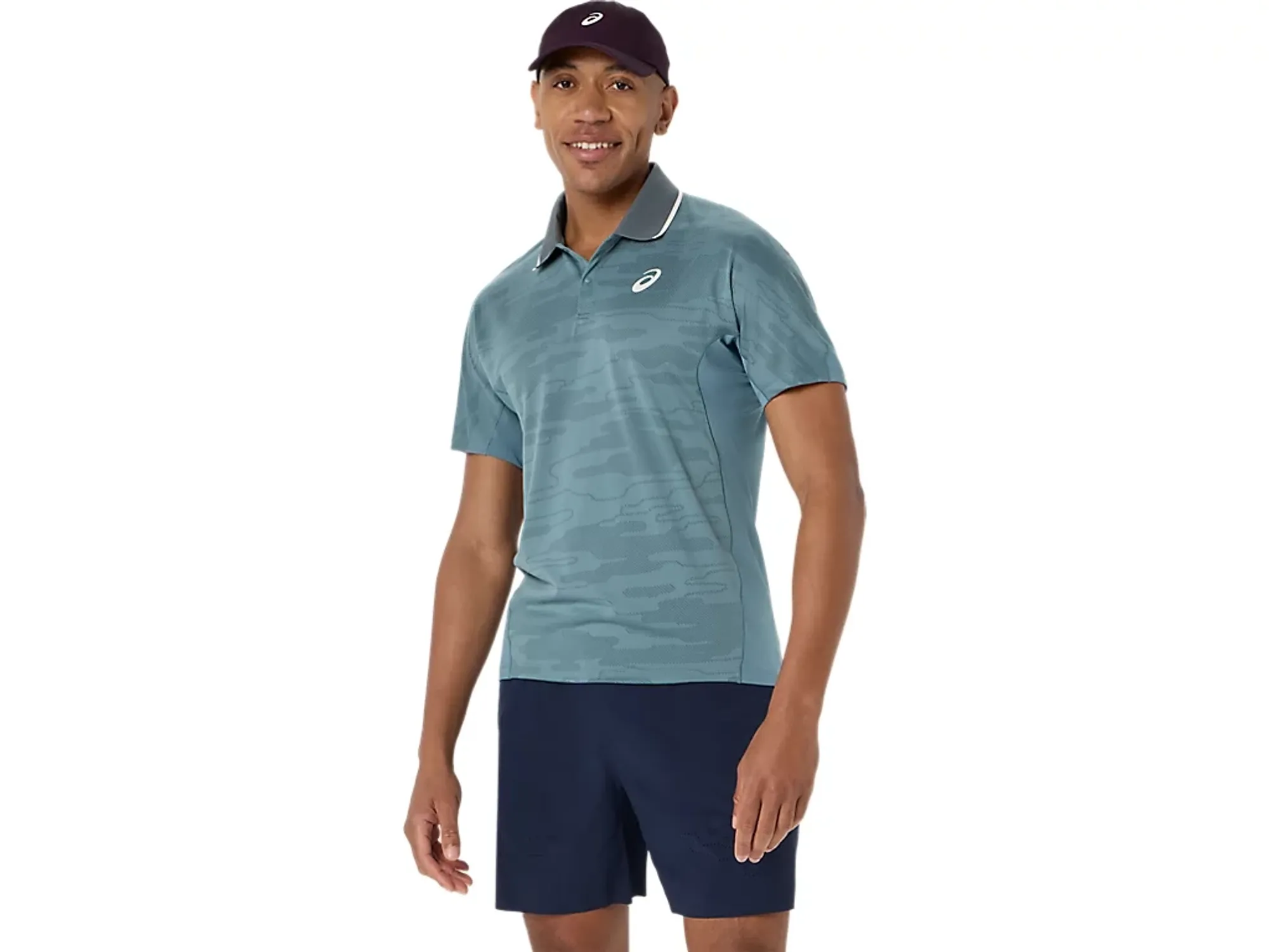 Asics Match Jacquard Polo Ss Top