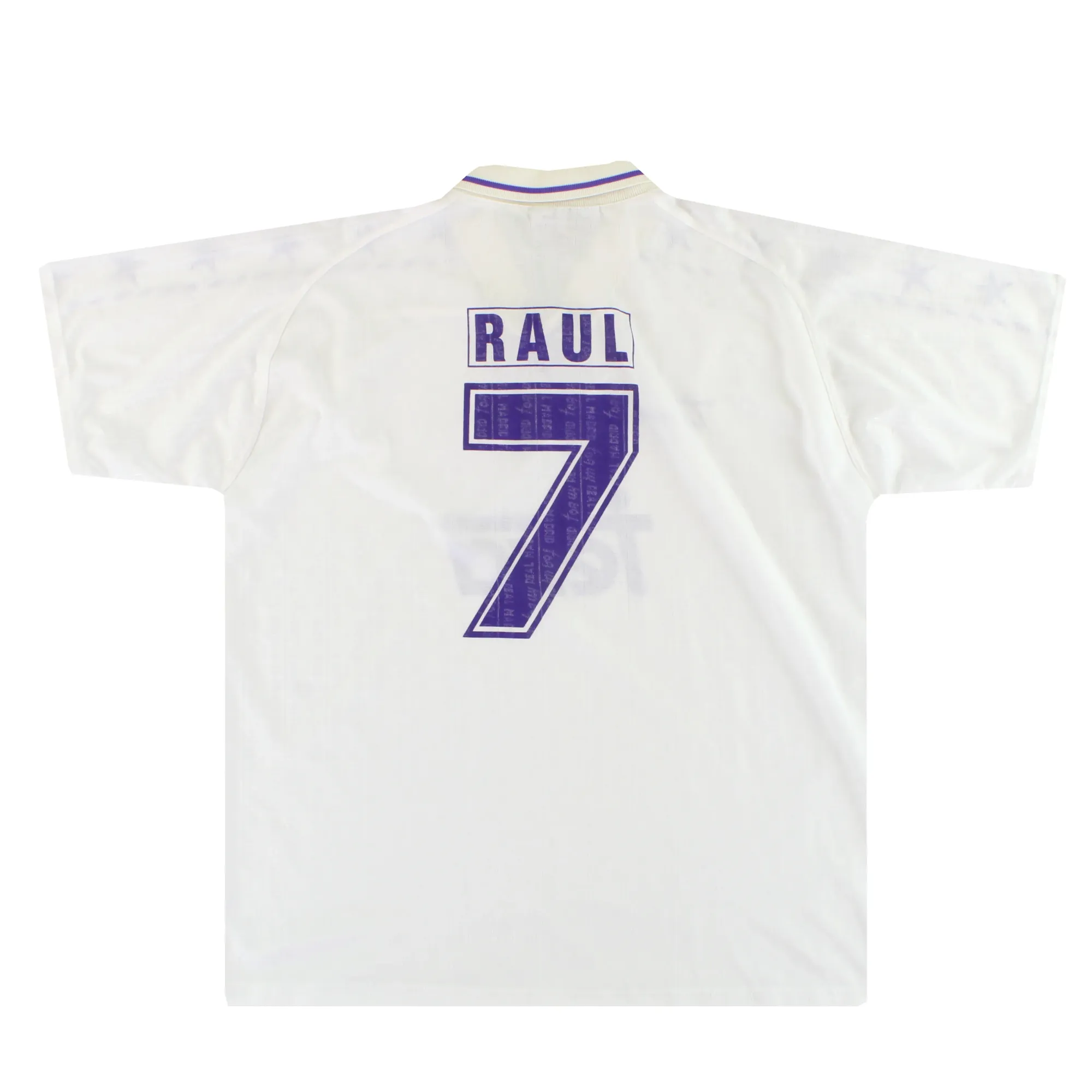 1996-97 Real Madrid Taquy Home Shirt Raul #7 XXL - Real Madrid / Excellent 