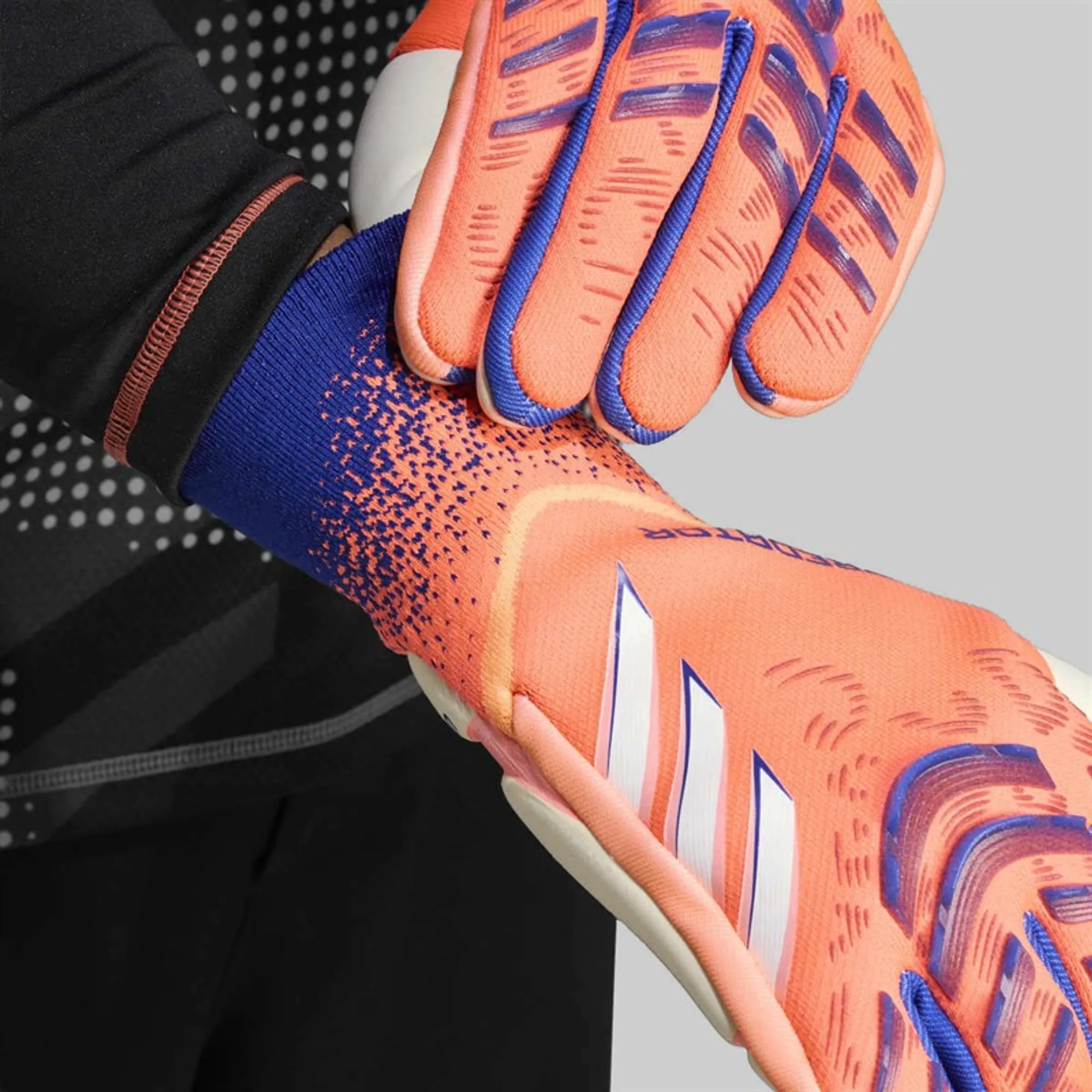 adidas Predator Pro Promo PC Goalkeeper Gloves Signal Coral/White/Lucid Blue