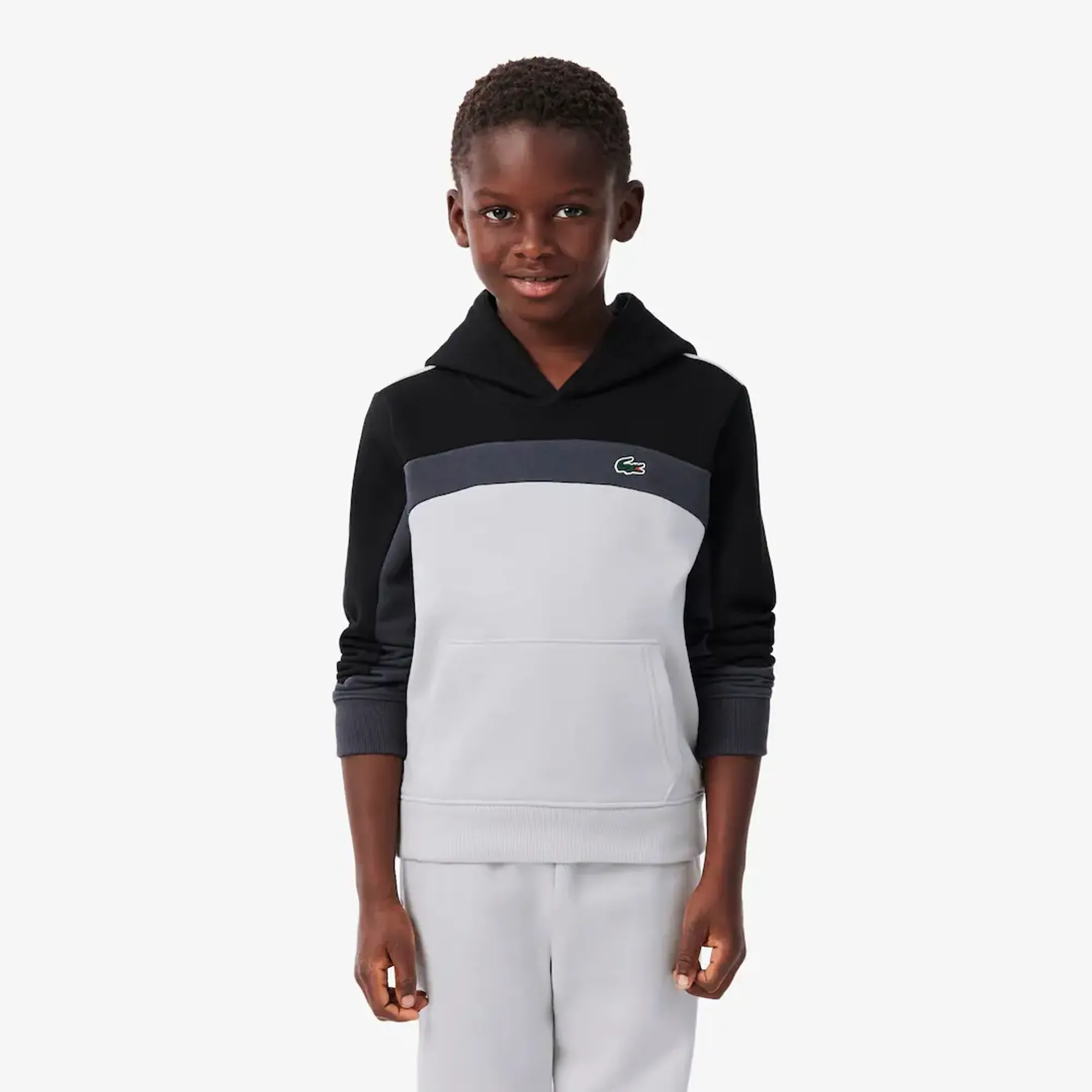Lacoste Sport Printed Fleece Sweatshirt - Black