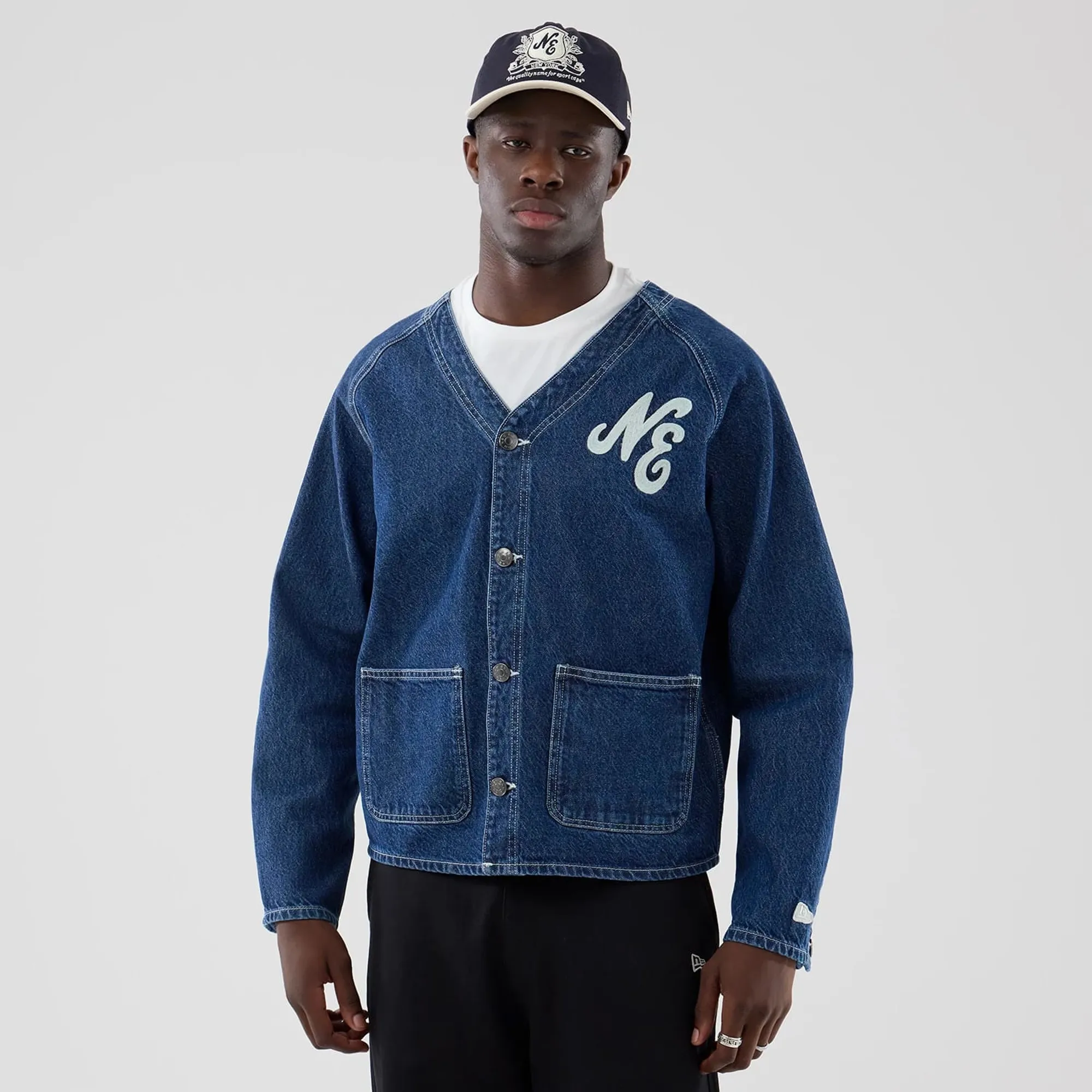 New Era Denim Dark Blue Worker Jacket adult unisex
