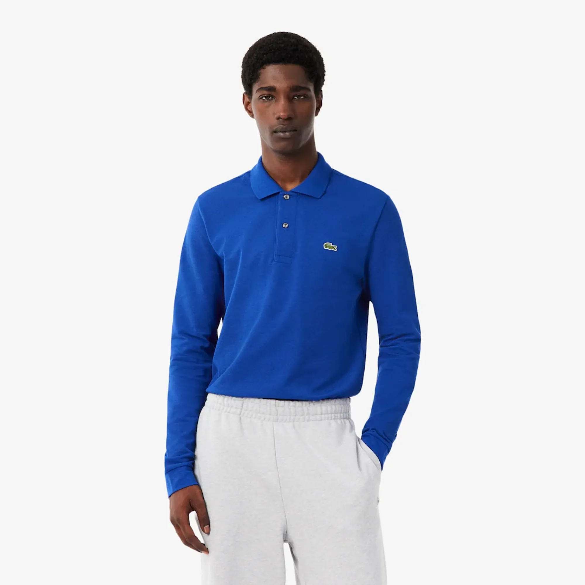 Lacoste Classic Fit Long Sleeved L.12.12 Polo Shirt - Bleu