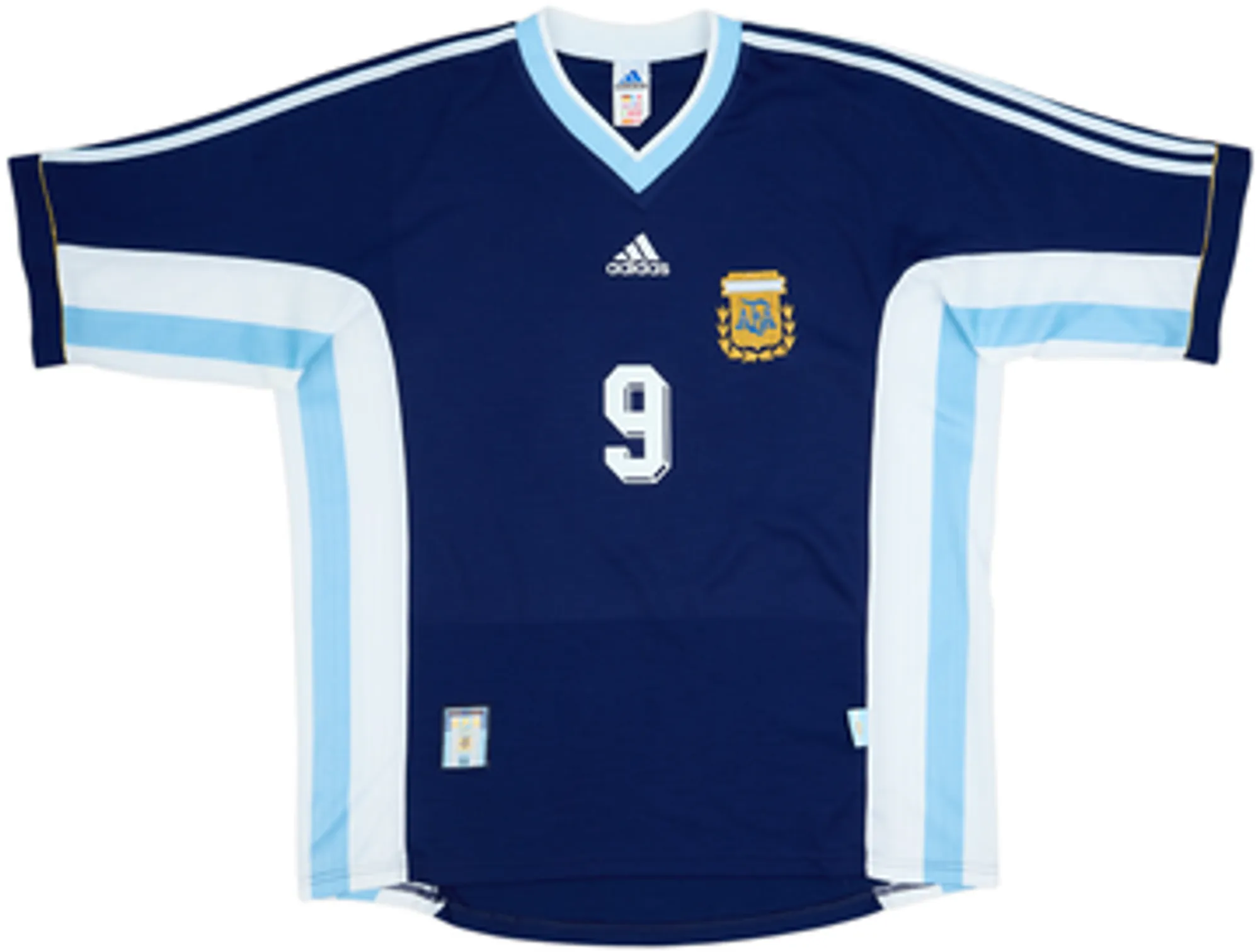 1998-99 Argentina Away Shirt Batistuta #9 - 9/10 - (L)