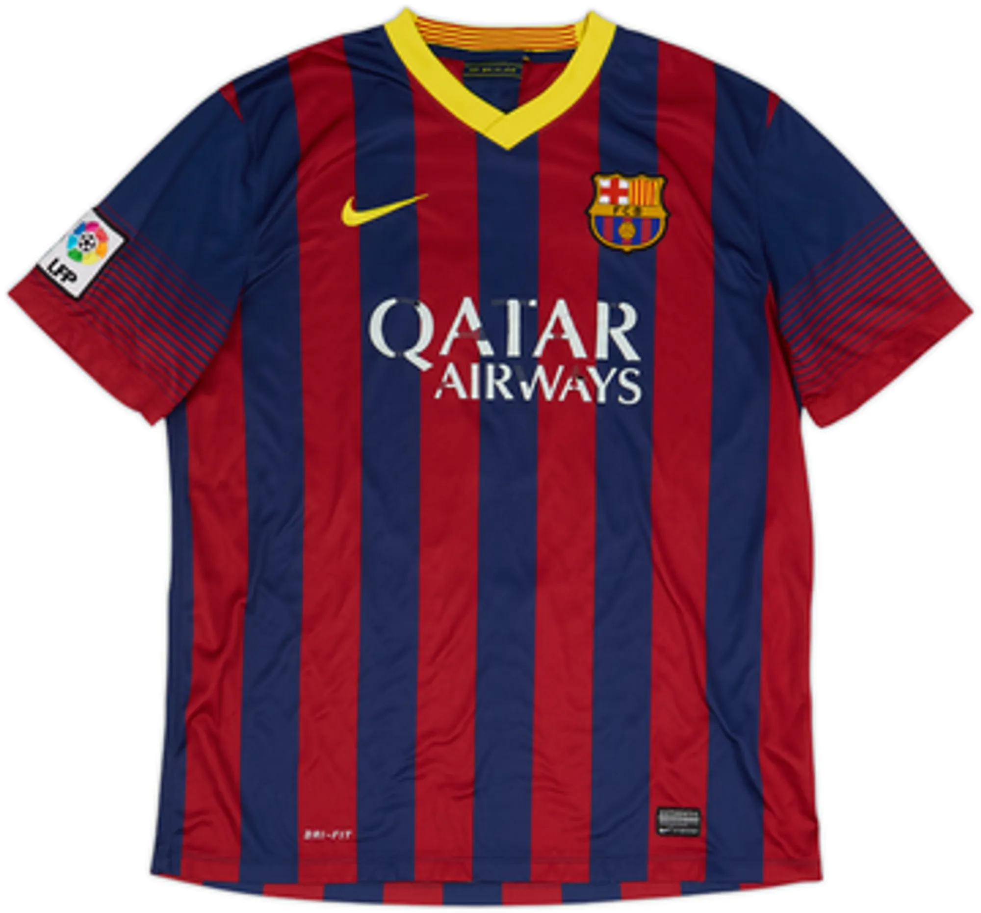 2013-14 Barcelona Home Shirt Fabregas #4 - 4/10 - (L)