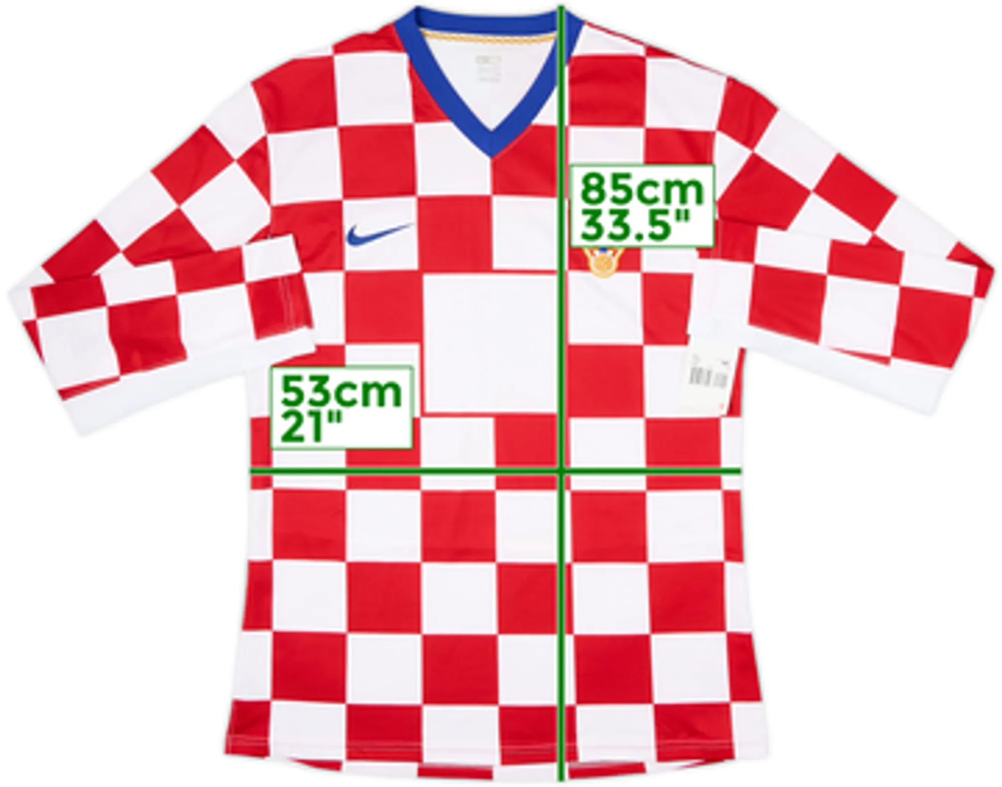 2008-09 Croatia Player Issue Home L/S Shirt (XXL)