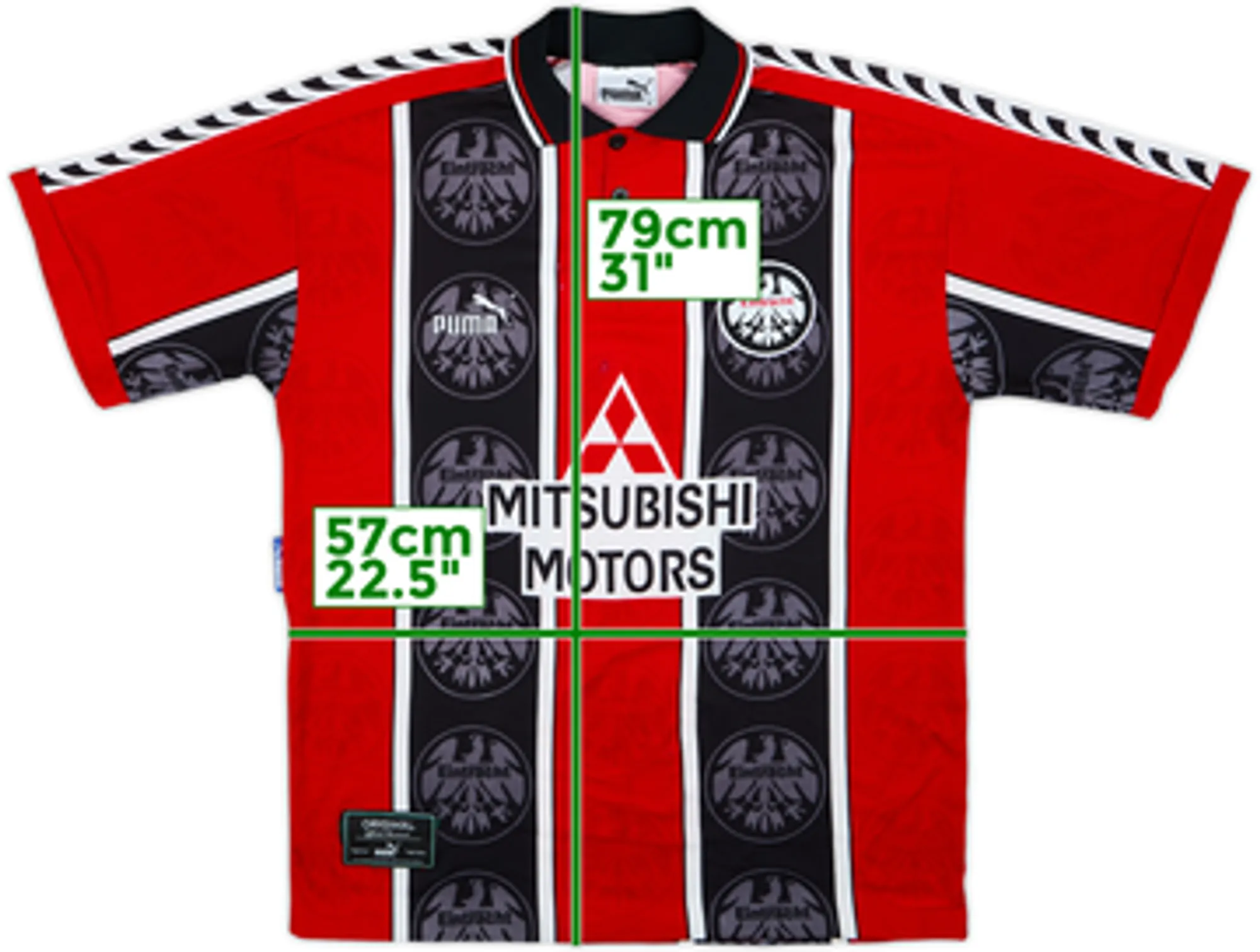 1996-98 Eintracht Frankfurt Home Shirt - 4/10 - (XL