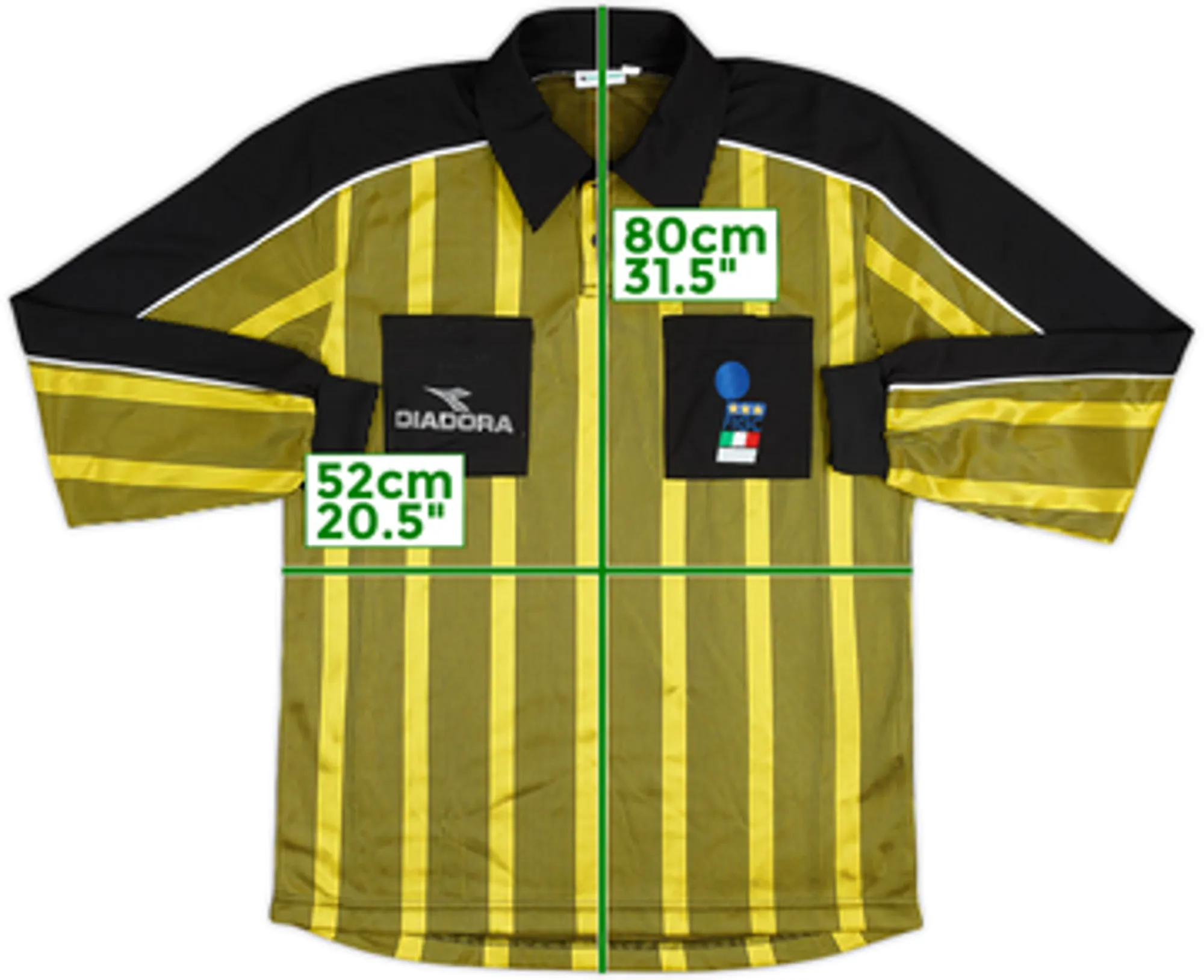 1999-00 Italy FIGC Diadora Referee L/S Shirt - 5/10 - (L)