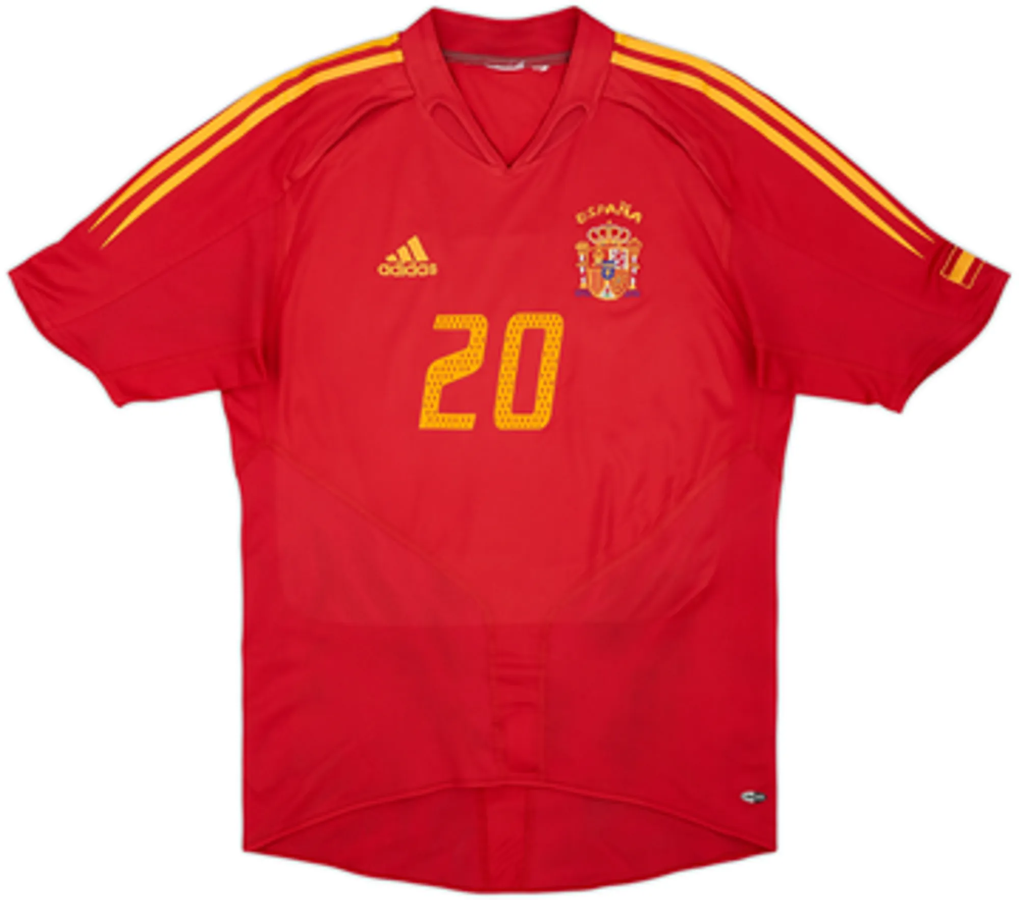 2004-06 Spain Home Shirt Xavi #20 - 8/10 - (M)