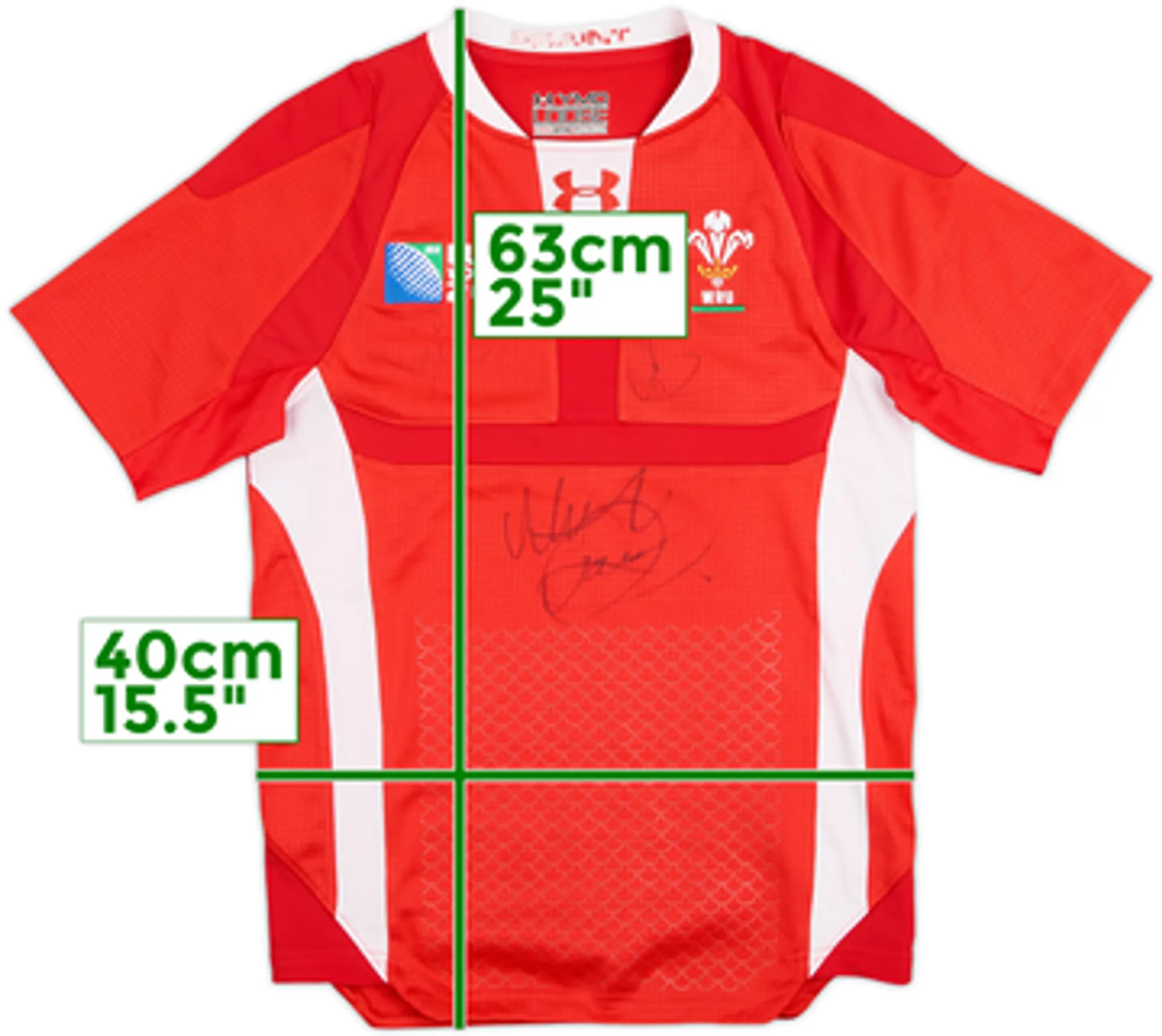 2011 Wales Rugby Signed Home Shirt - 7/10 - (L.Boys)