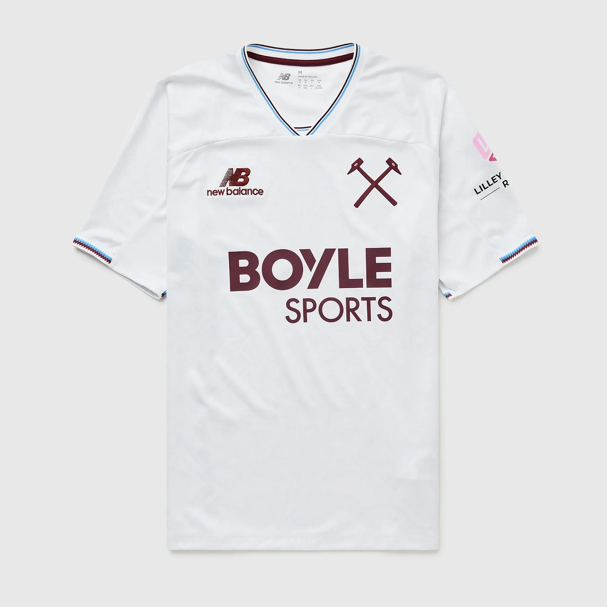 New Balance Men's West Ham United 26/27 Away Short Sleeve Jersey Polyester