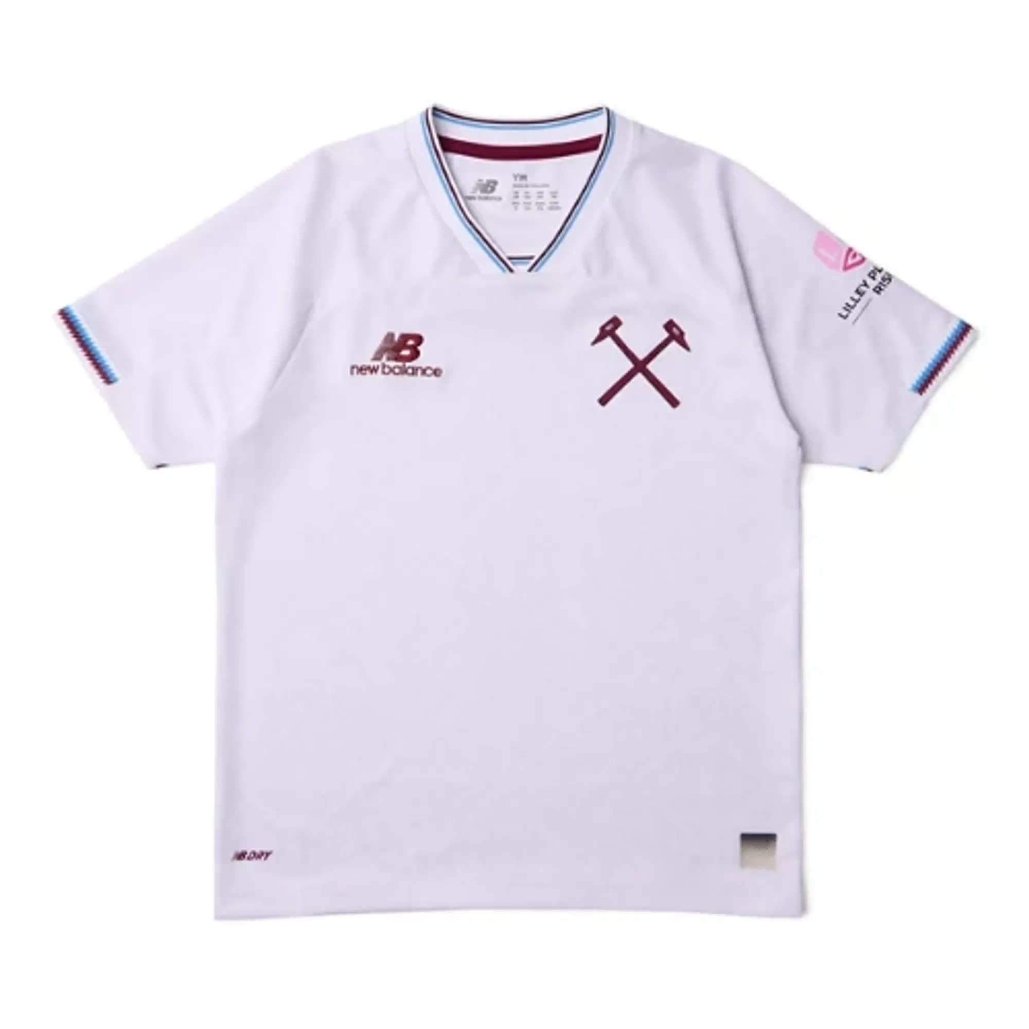 New Balance Kids West Ham United 26/27 Away Youth Short Sleeve Jersey Polyester