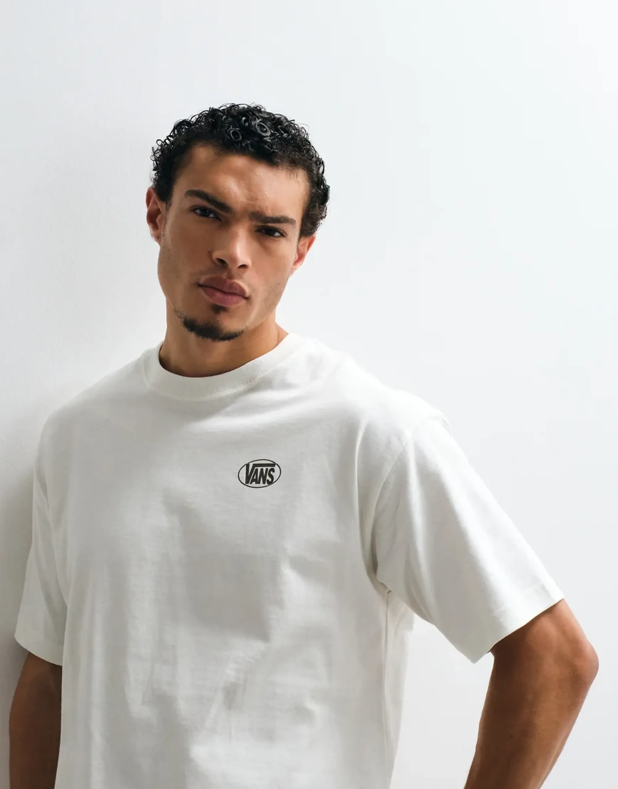 Vans - Oval Logo Loose Ss Tee Marshmallow, Man, White