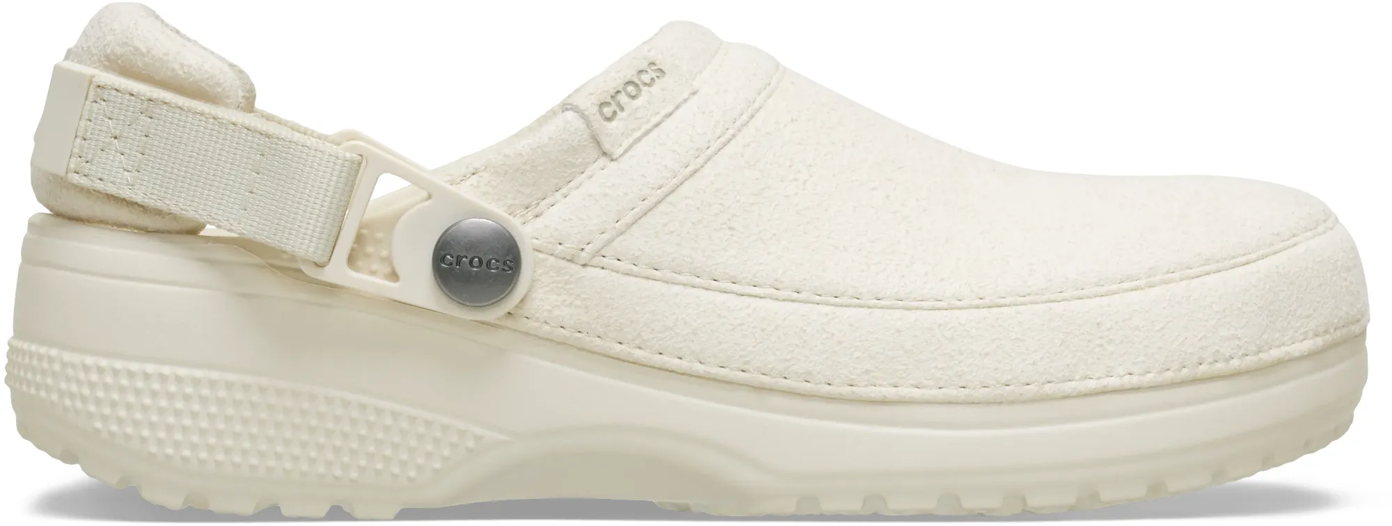 Crocs | Unisex | Classic Crafted Vegan Suede | Clogs | Summit White | W2/M1