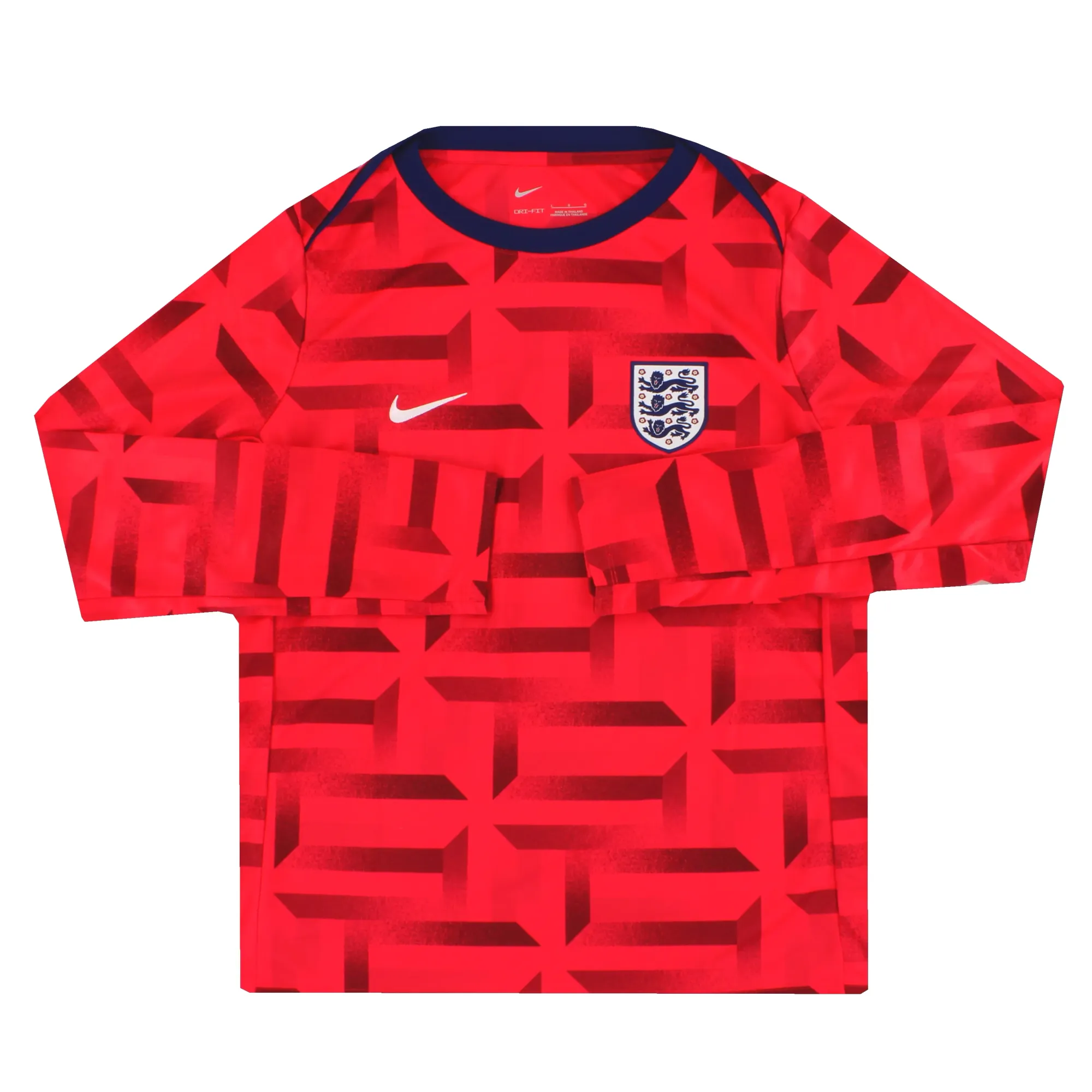 2023-24 England Nike Player Issue Pre-Match Shirt L/S - England / Excellent 