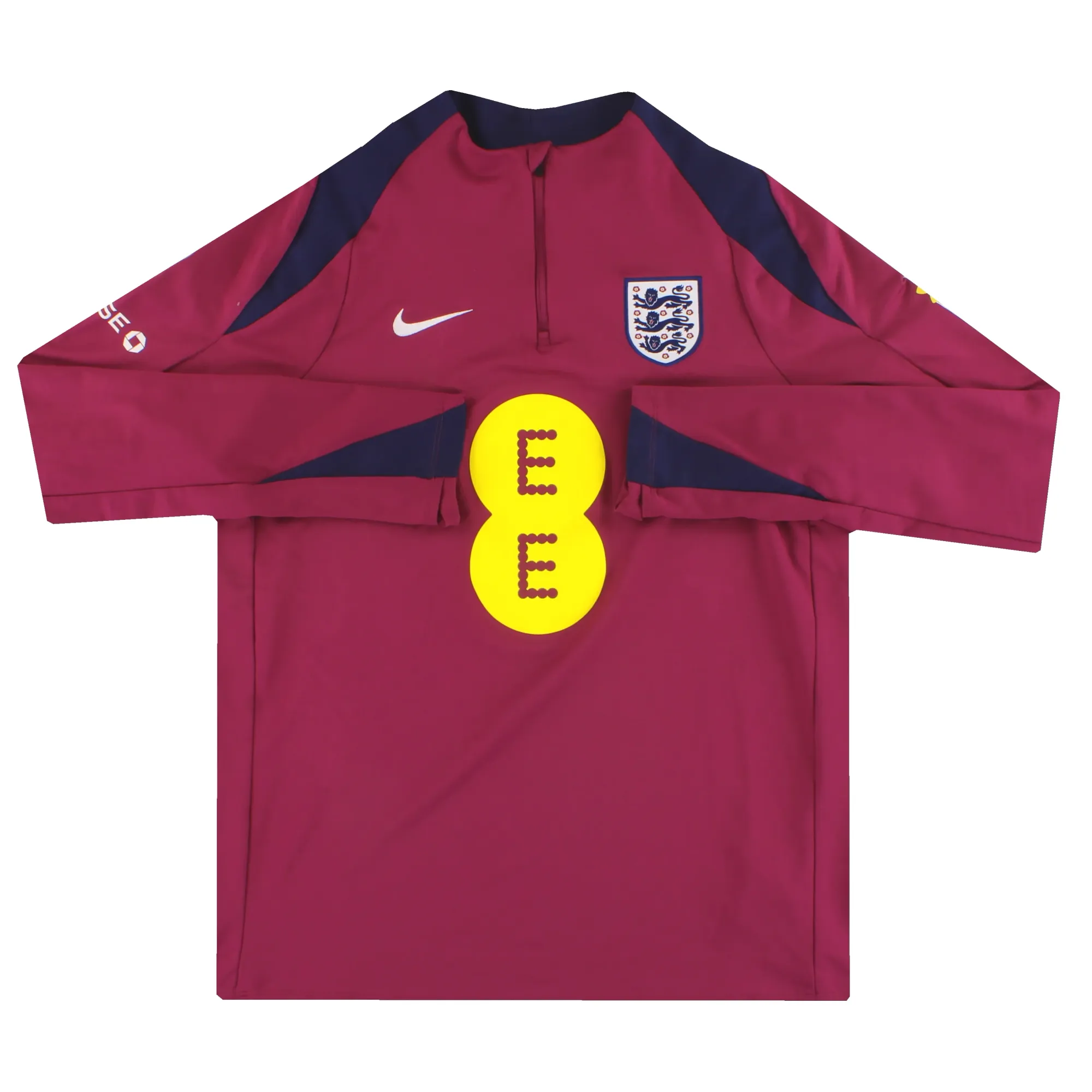 2024-25 England Nike Player Issue 1/4 Zip Training Top - England / Excellent 