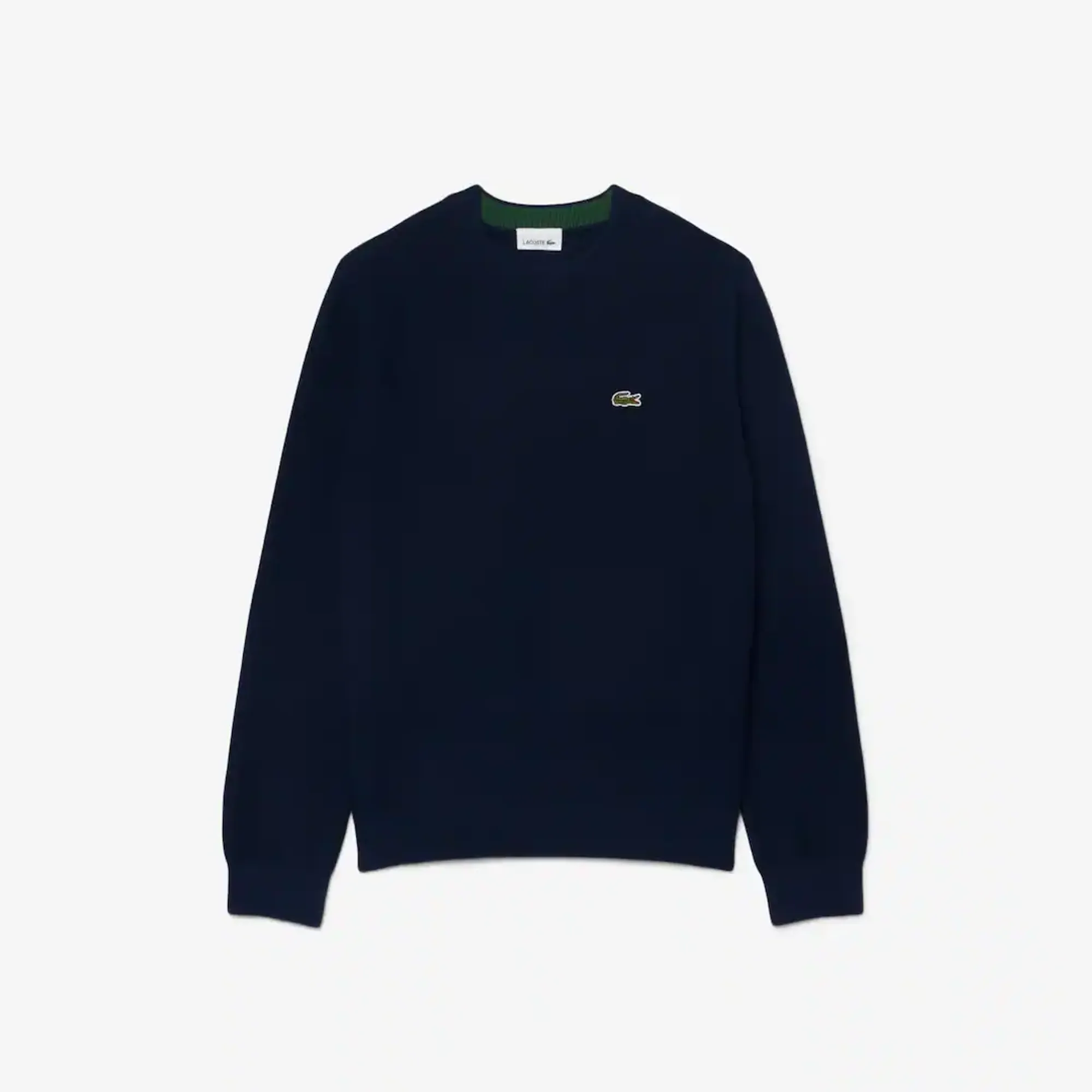 Lacoste Unisex Cotton Crew Neck Sweater - Midnight Blue