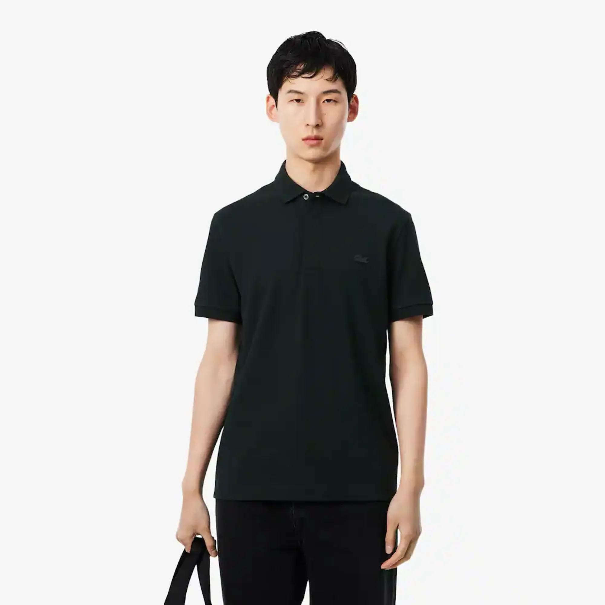 Lacoste Regular Fit Paris Stretch Piqué Polo Shirt - Dark Green