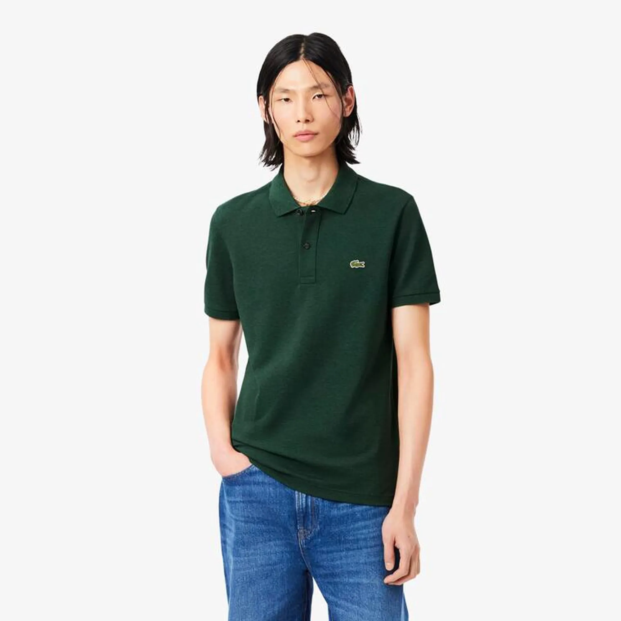 Lacoste Slim Fit L.12.12 Original Polo Shirt - Heathered Green