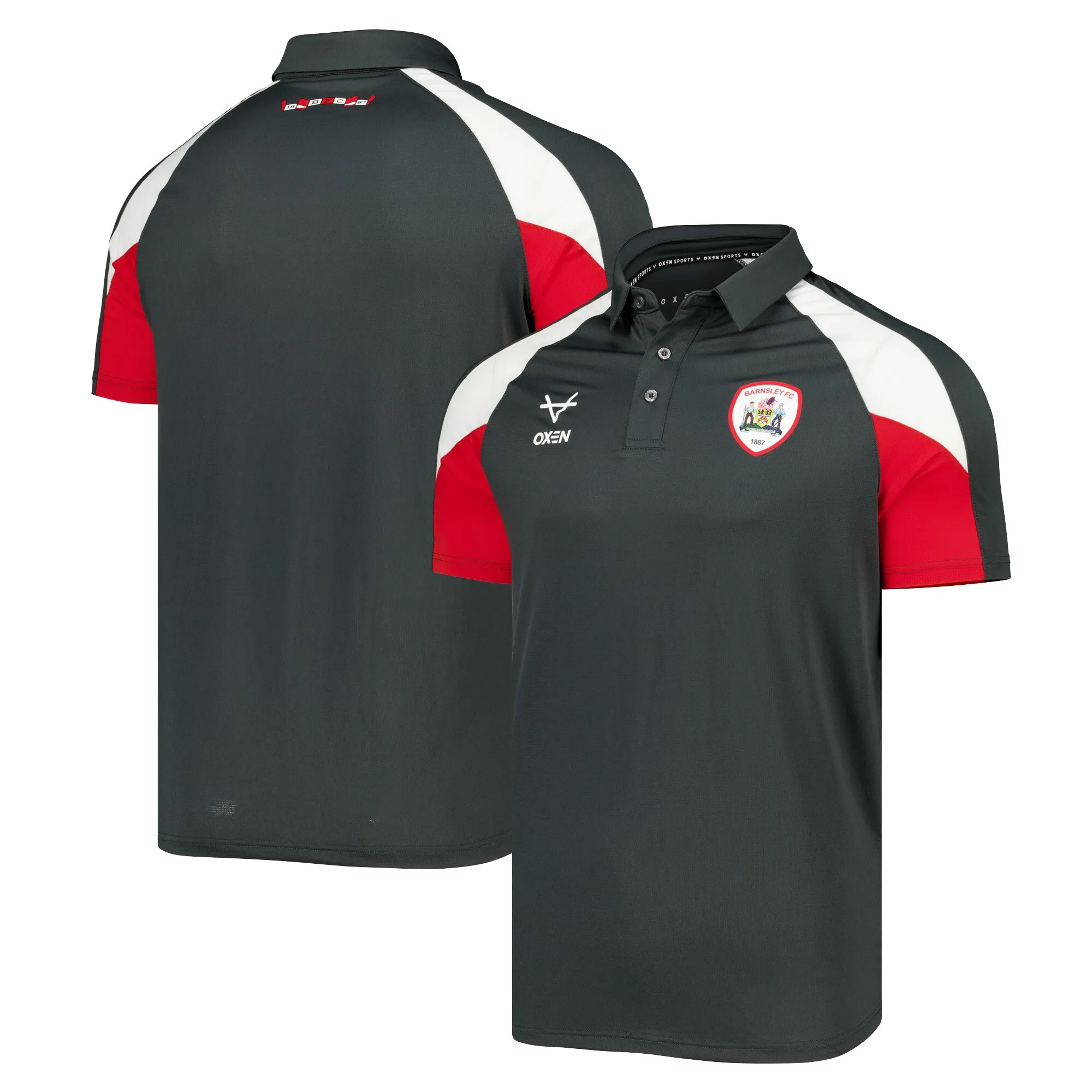 Barnsley Oxen Training Polo - Charcoal
