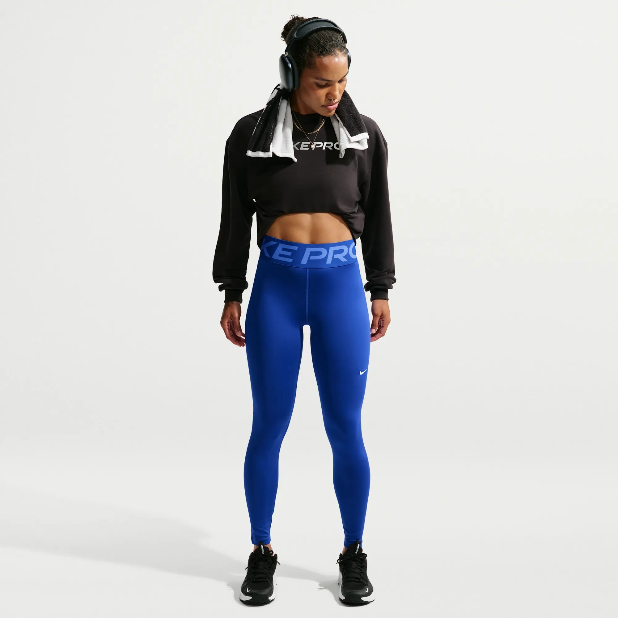 Nike Pro Sculpt Women's High-Waisted Full-Length Leggings - Old Royal - Polyester